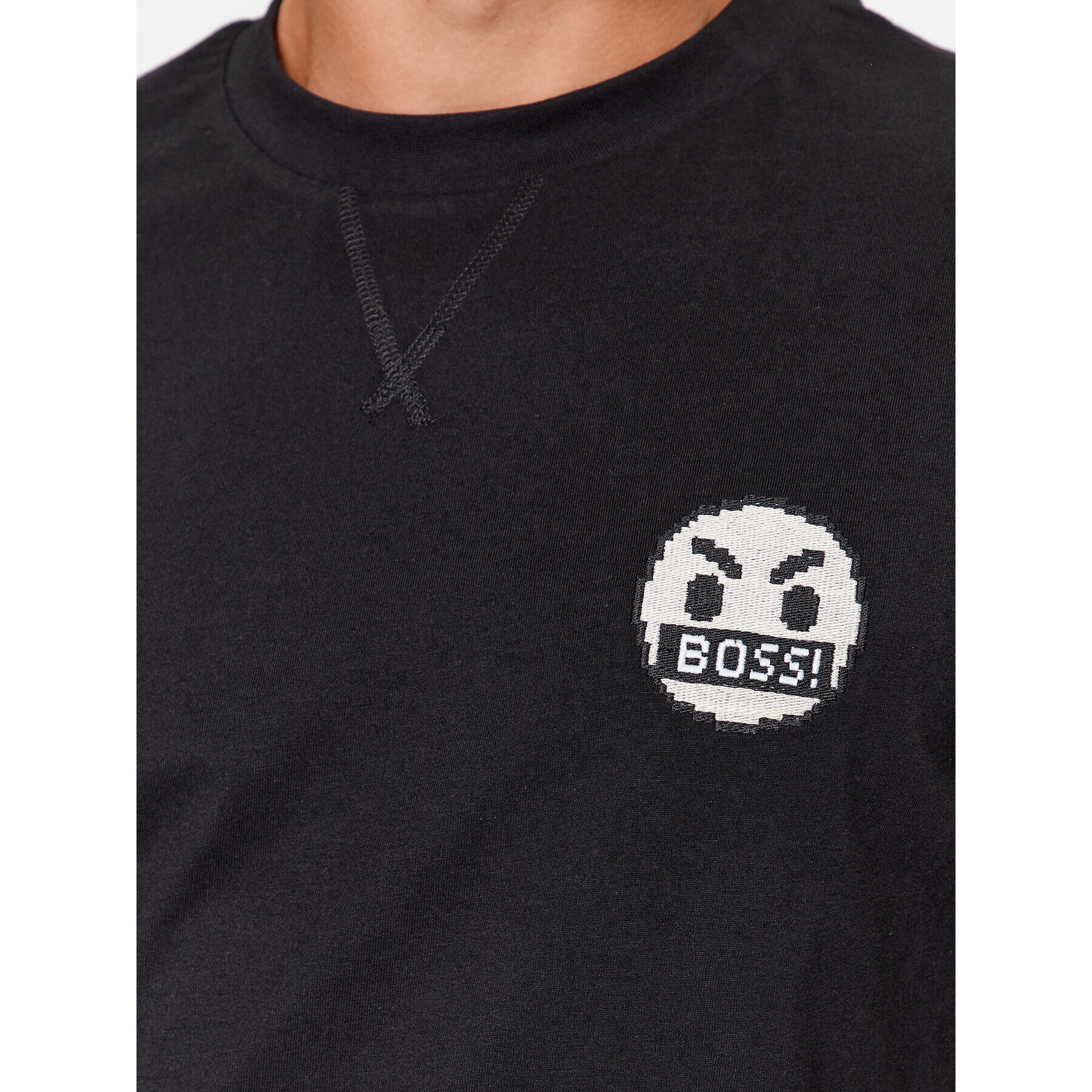Boss Тишърт Teglitchlogo 50499504 Черен Regular Fit - Pepit.bg