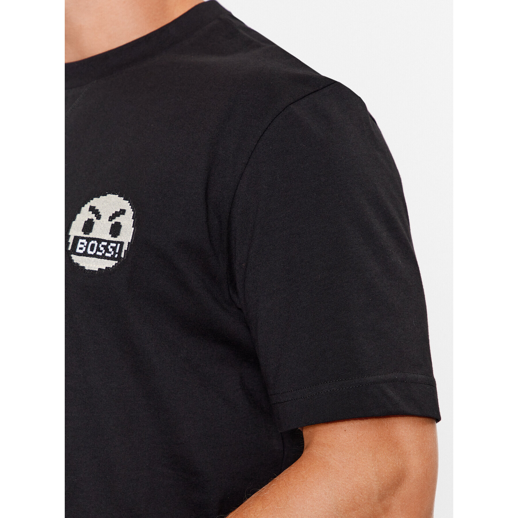 Boss Тишърт Teglitchlogo 50499504 Черен Regular Fit - Pepit.bg