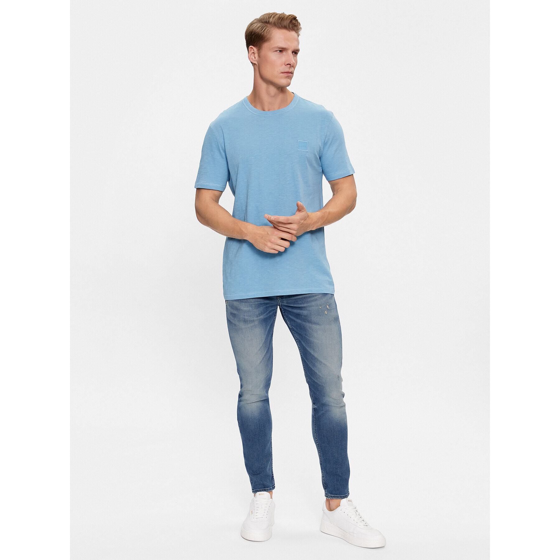 Boss Тишърт Tegood 50478771 Син Regular Fit - Pepit.bg