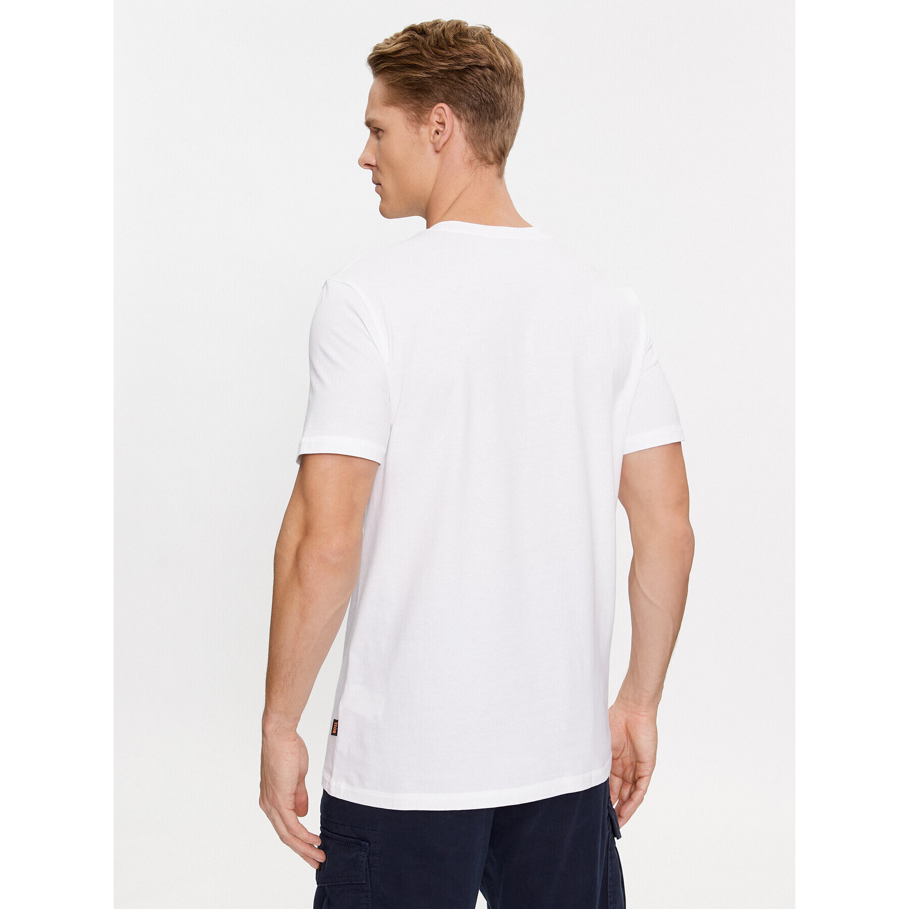 Boss Тишърт TeMemory 50503553 Бял Regular Fit - Pepit.bg