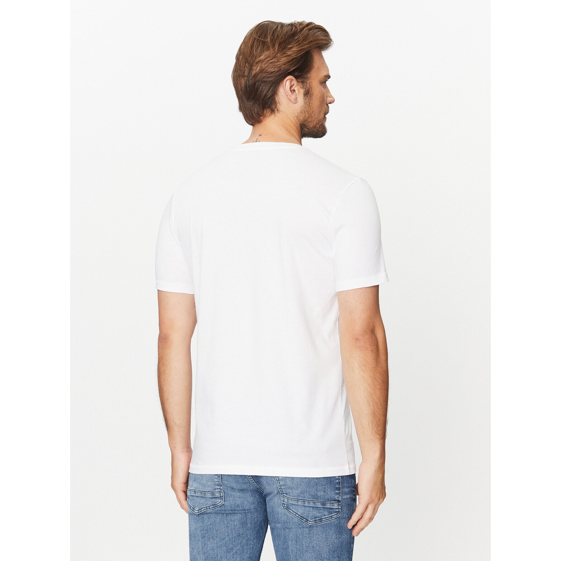 Boss Тишърт Temessage 50503552 Бял Relaxed Fit - Pepit.bg