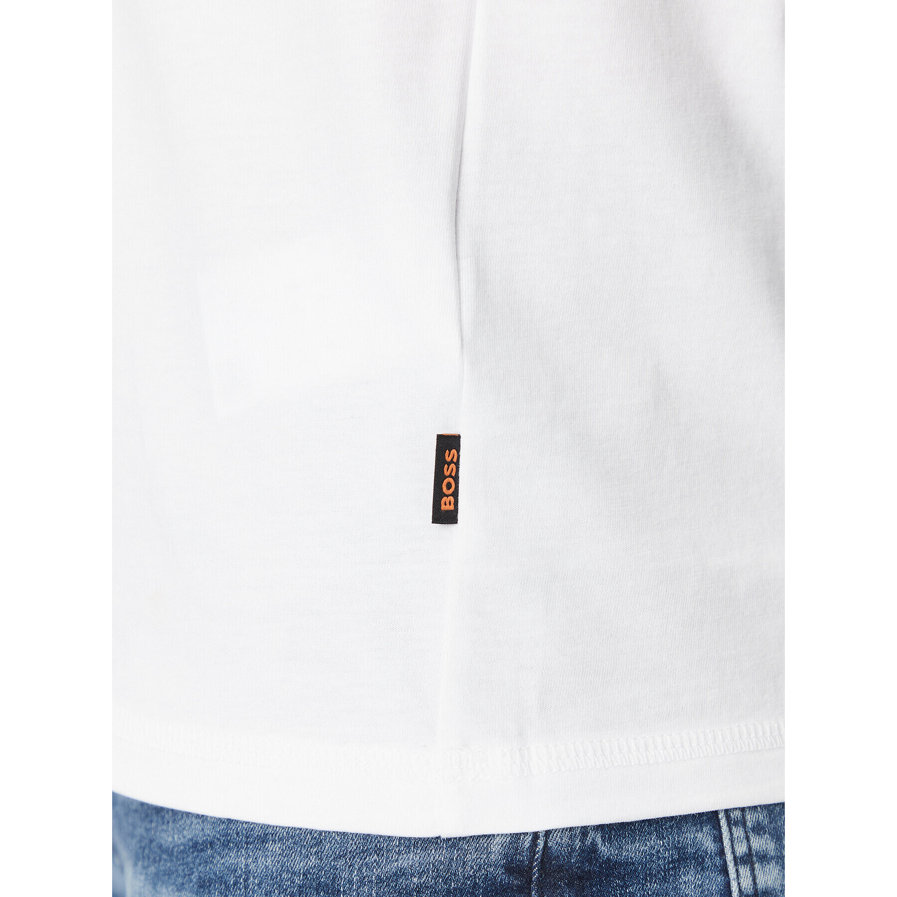 Boss Тишърт Temessage 50503552 Бял Relaxed Fit - Pepit.bg