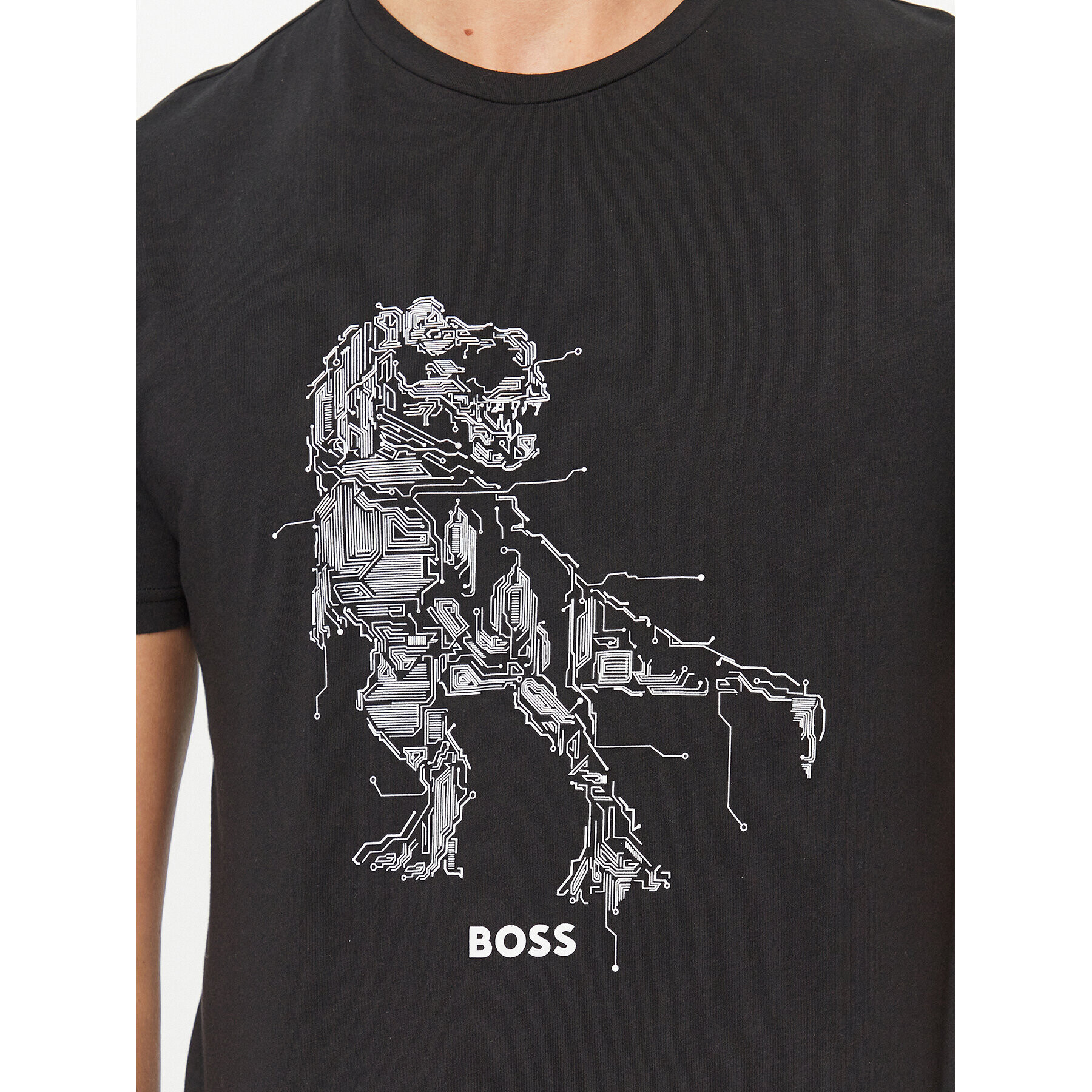 Boss Тишърт Terassic 50510376 Черен Regular Fit - Pepit.bg