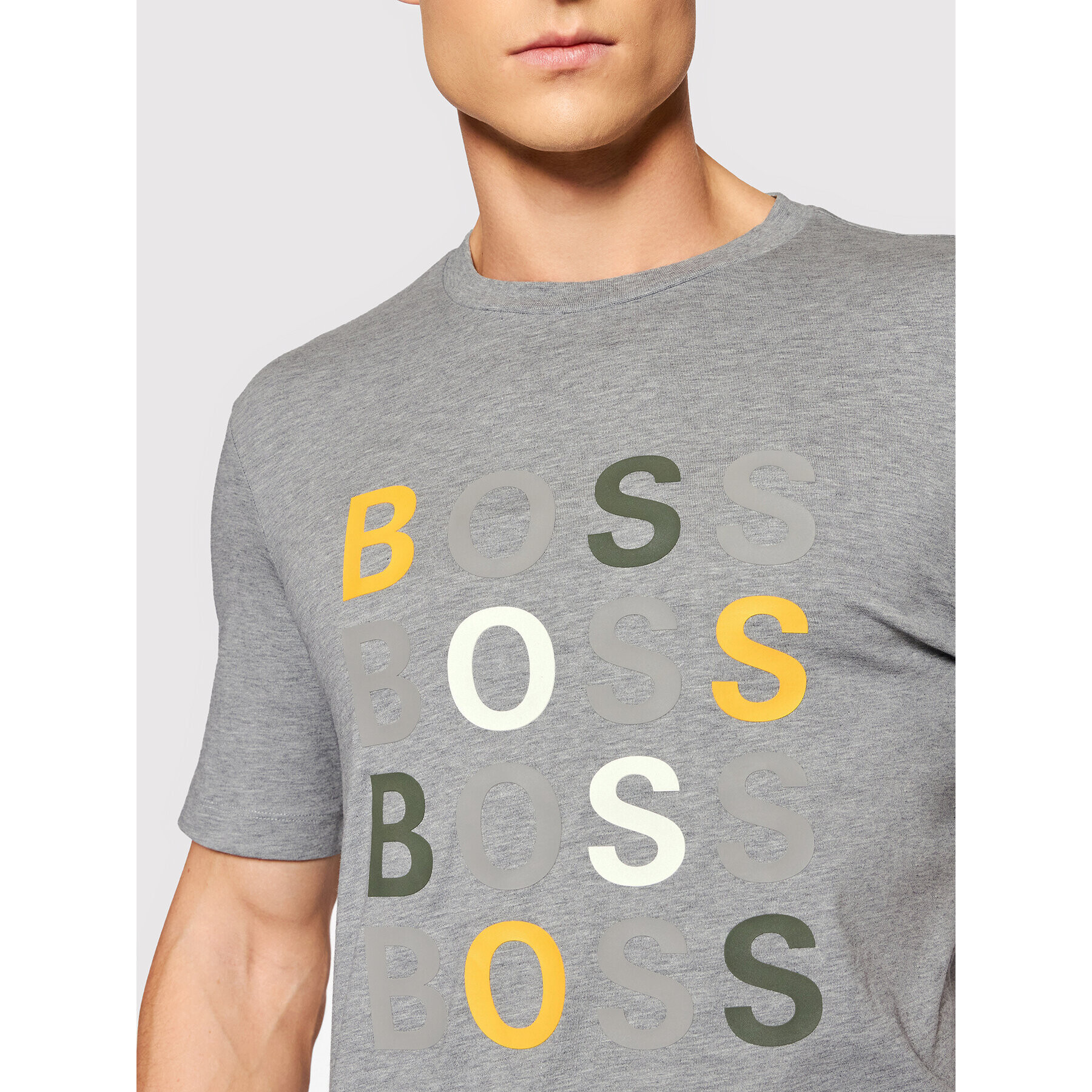 Boss Тишърт Tessler 171 50462552 Сив Slim Fit - Pepit.bg