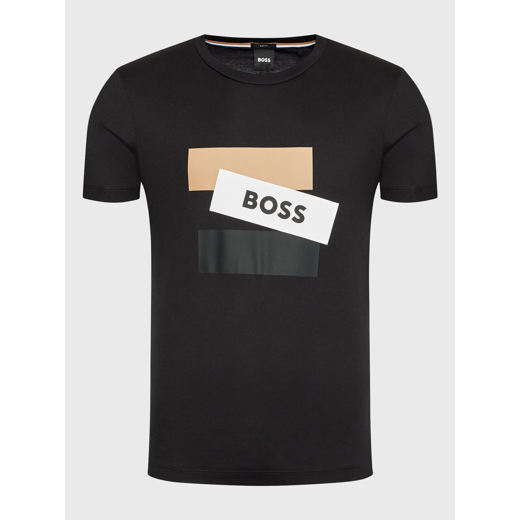 Boss Тишърт Tessler 177 50482112 Черен Slim Fit - Pepit.bg