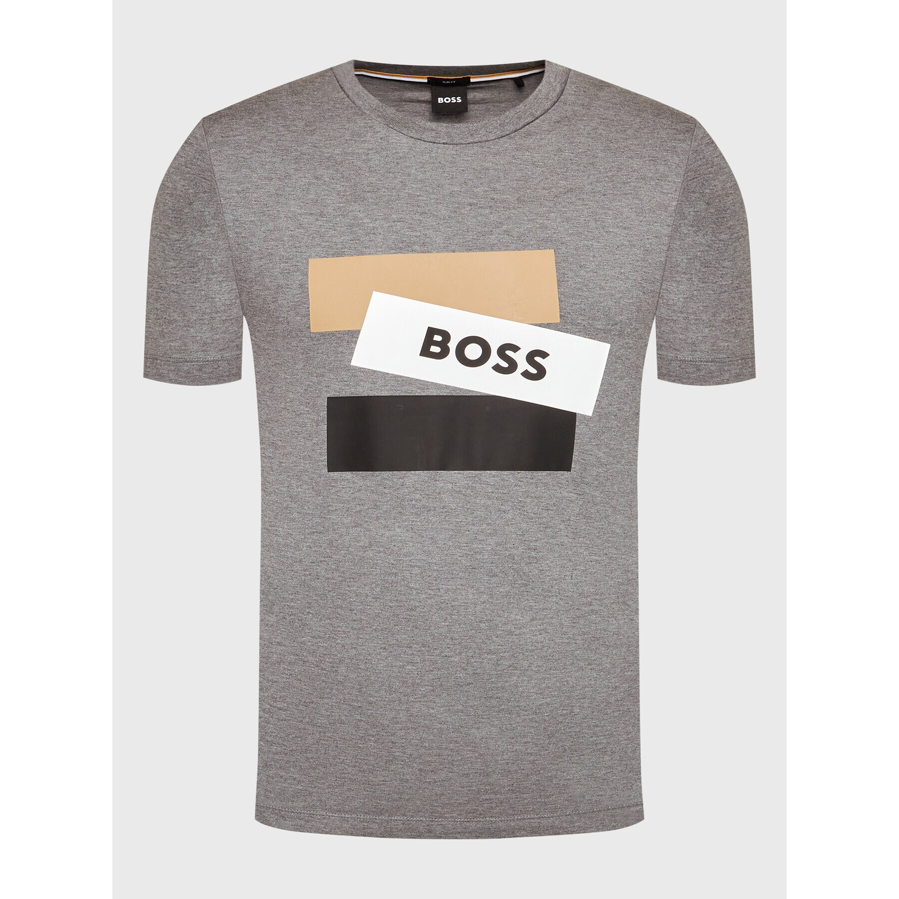 Boss Тишърт Tessler 177 50482112 Сив Slim Fit - Pepit.bg