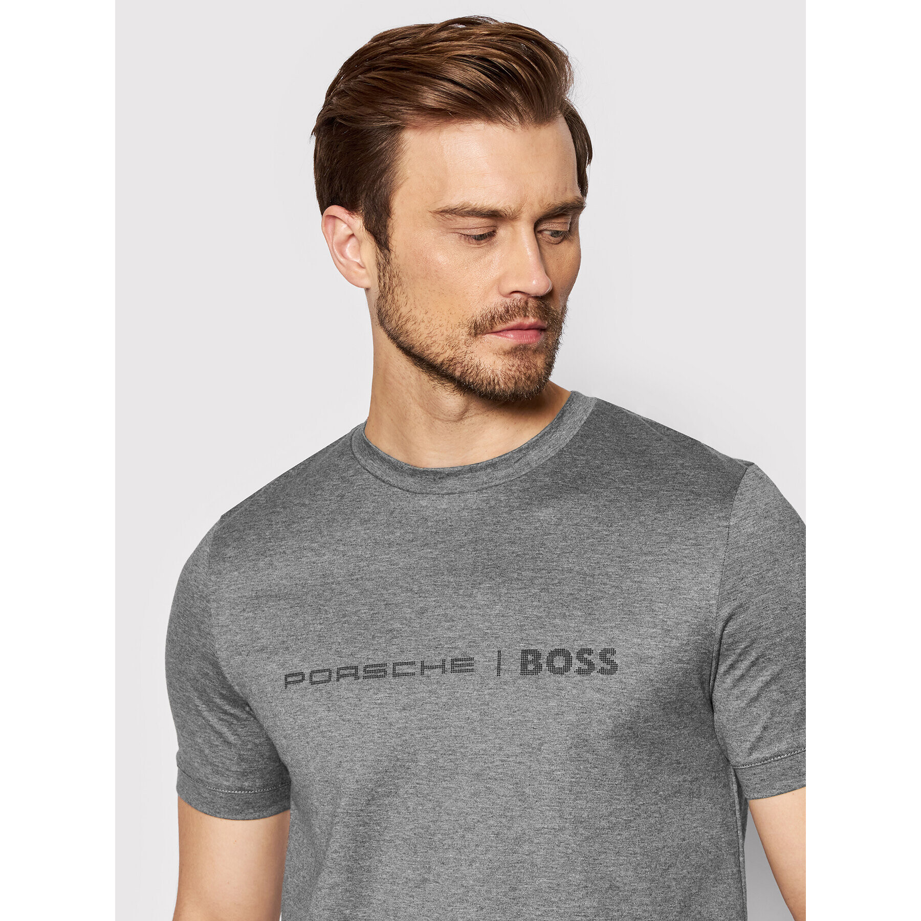 Boss Тишърт Tessler 210_PS 50466077 Сив Slim Fit - Pepit.bg