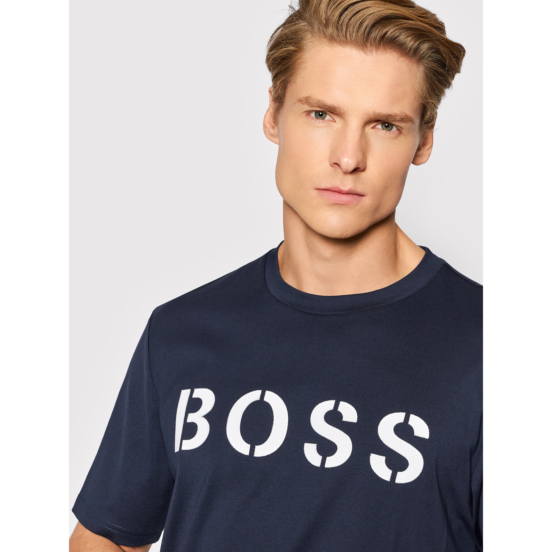 Boss Тишърт Tetry 50465250 Тъмносин Relaxed Fit - Pepit.bg