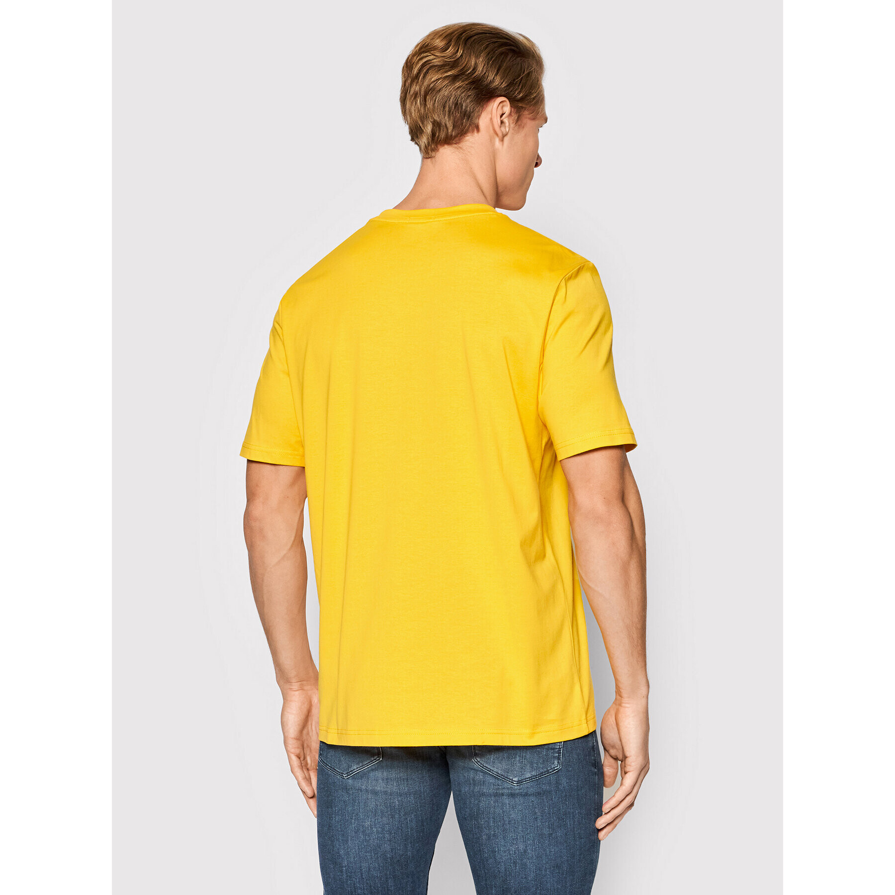 Boss Тишърт Tetry 50465250 Жълт Relaxed Fit - Pepit.bg