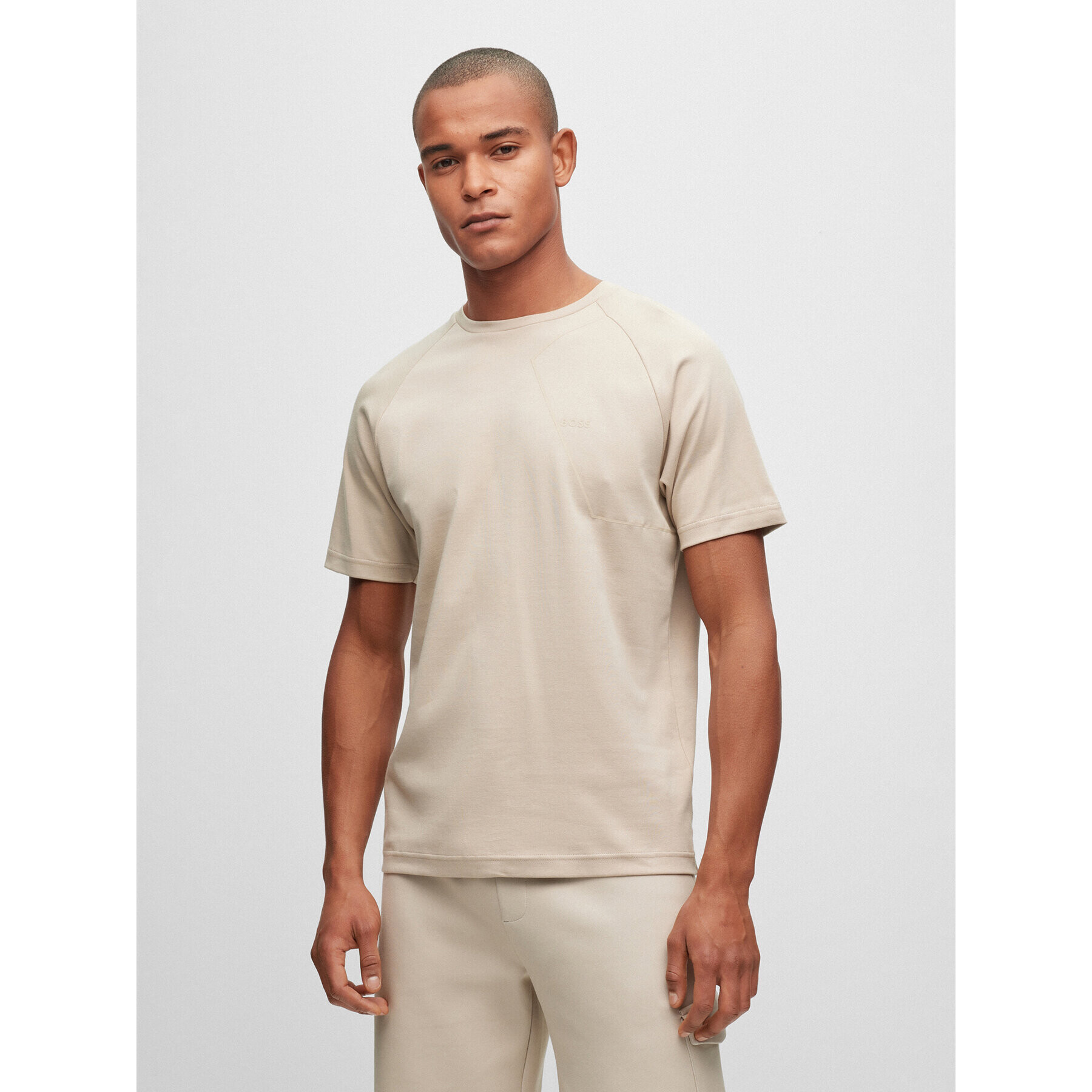 Boss Тишърт Thilix 50494374 Бежов Regular Fit - Pepit.bg