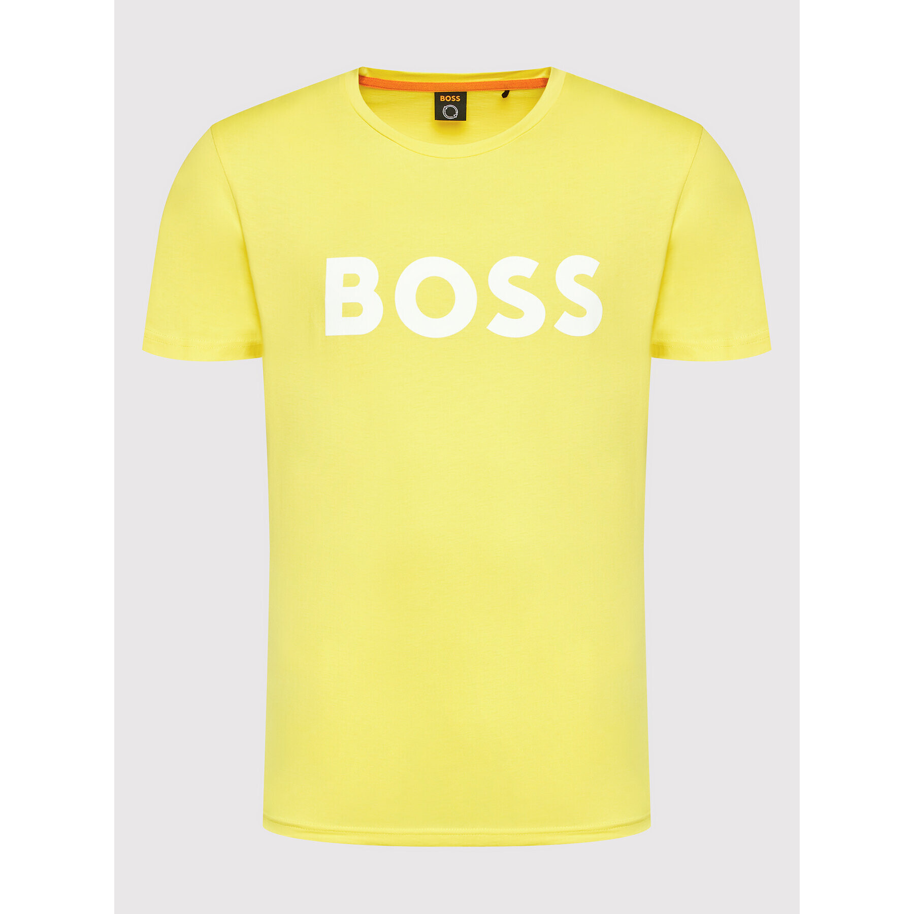 Boss Тишърт Thinking 1 50469648 Жълт Regular Fit - Pepit.bg