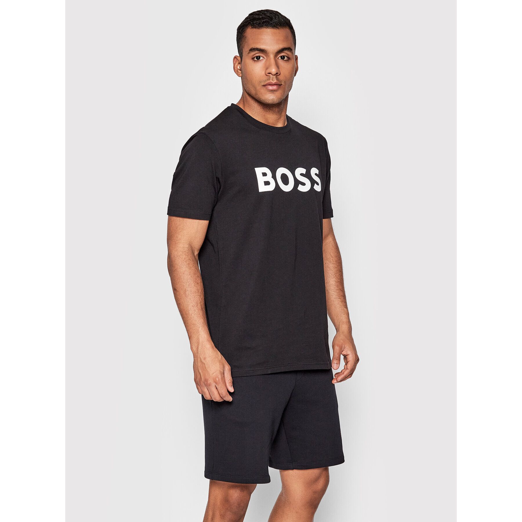 Boss Тишърт Thinking 1 50481923 Черен Regular Fit - Pepit.bg