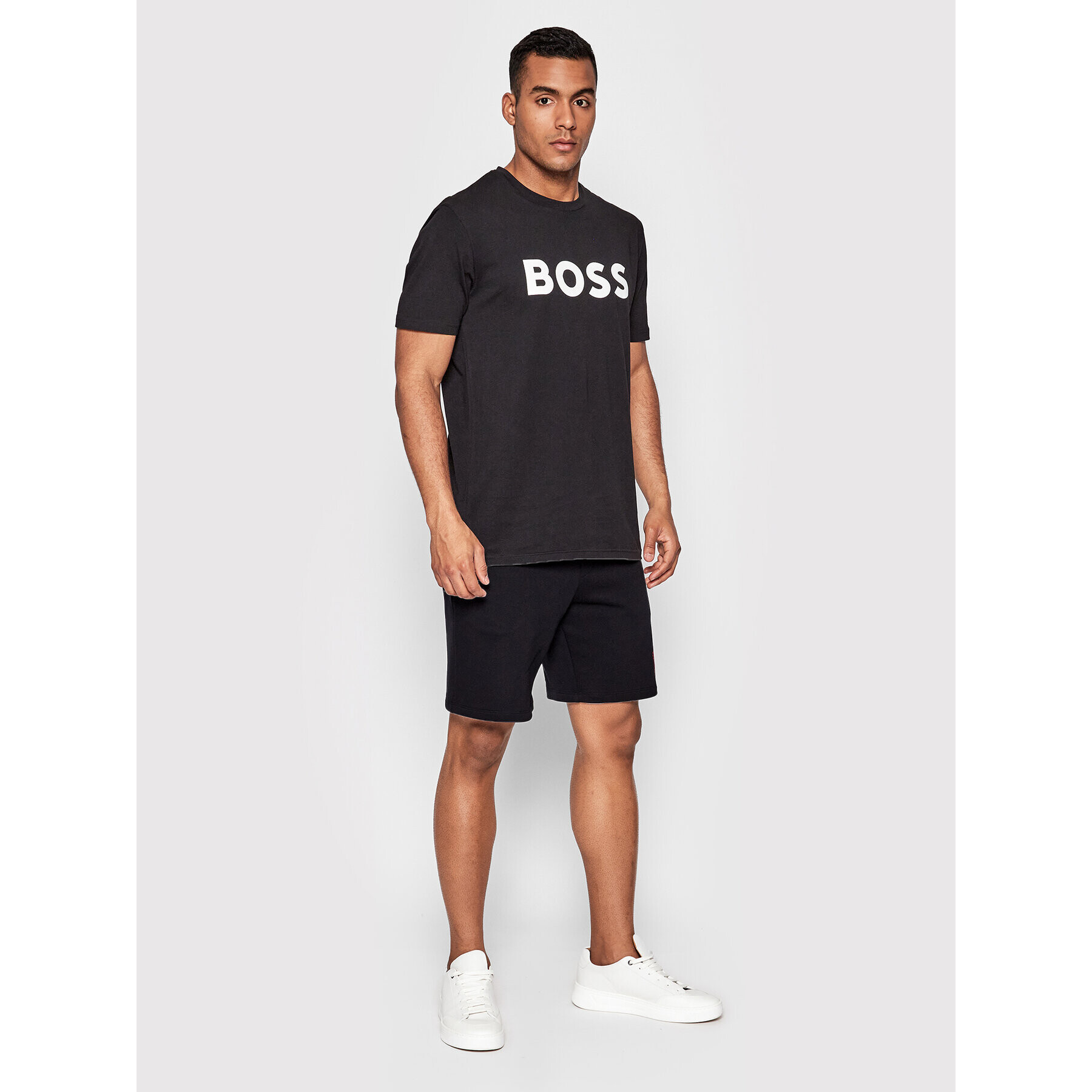 Boss Тишърт Thinking 1 50481923 Черен Regular Fit - Pepit.bg