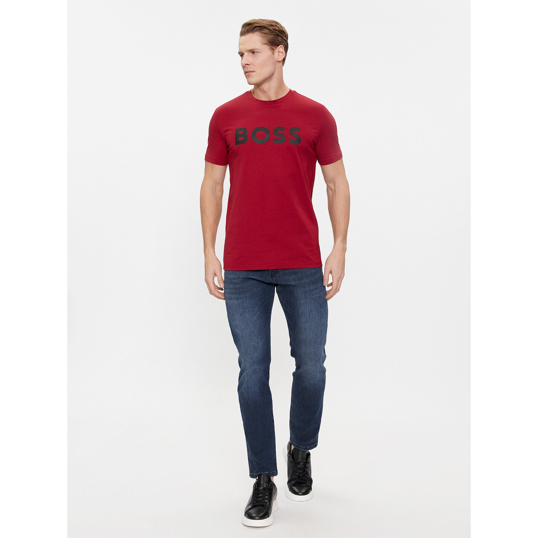 Boss Тишърт Thinking 1 50481923 Червен Regular Fit - Pepit.bg