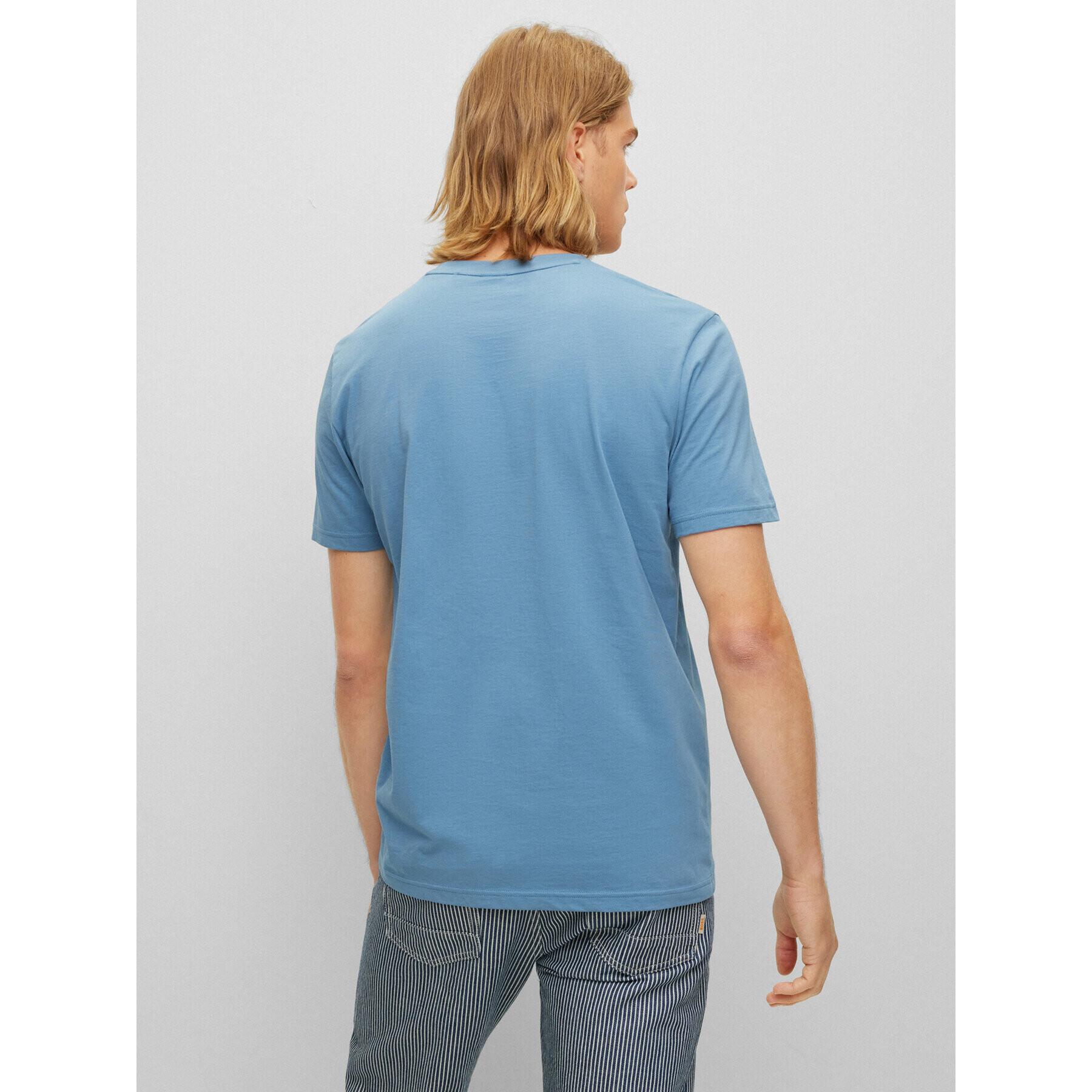 Boss Тишърт Thinking 1 50481923 Син Regular Fit - Pepit.bg