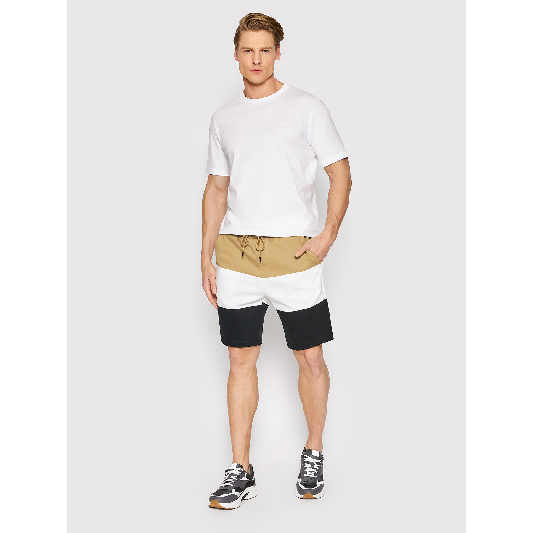 Boss Тишърт Thompson 01 50468347 Бял Regular Fit - Pepit.bg
