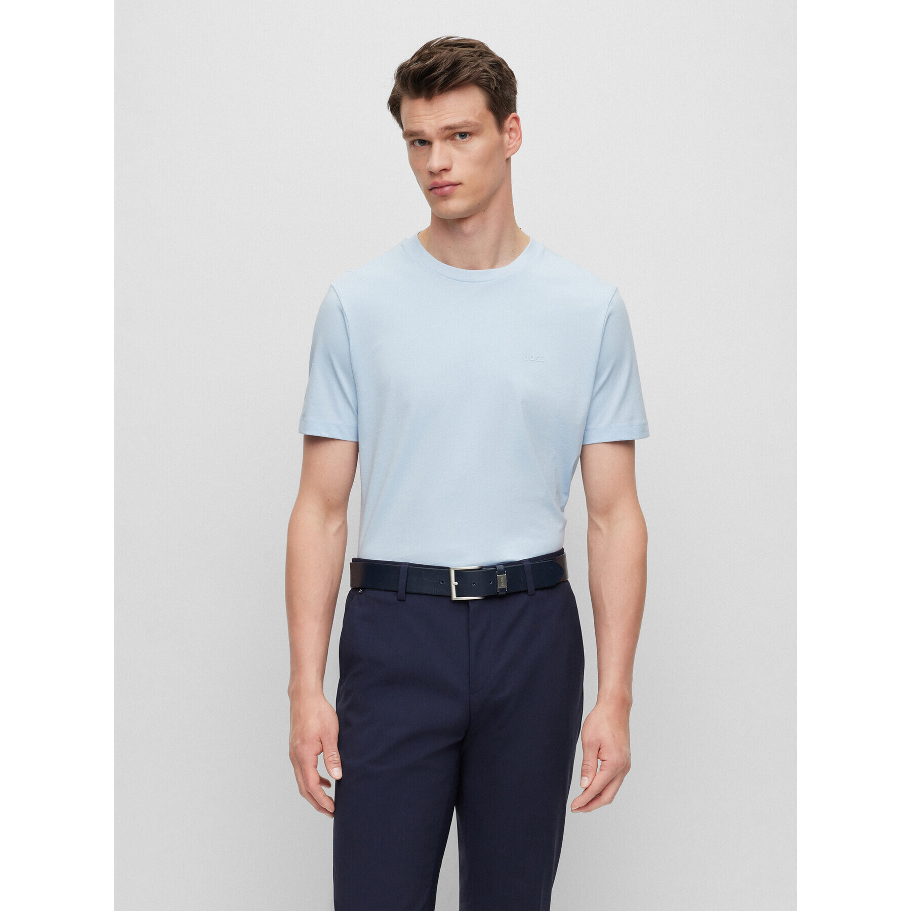 Boss Тишърт Thompson 50468347 Син Regular Fit - Pepit.bg