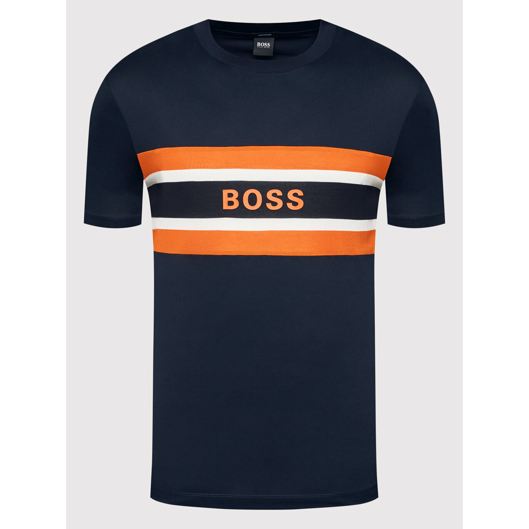 Boss Тишърт Tiburt 123 50453284 Тъмносин Regular Fit - Pepit.bg