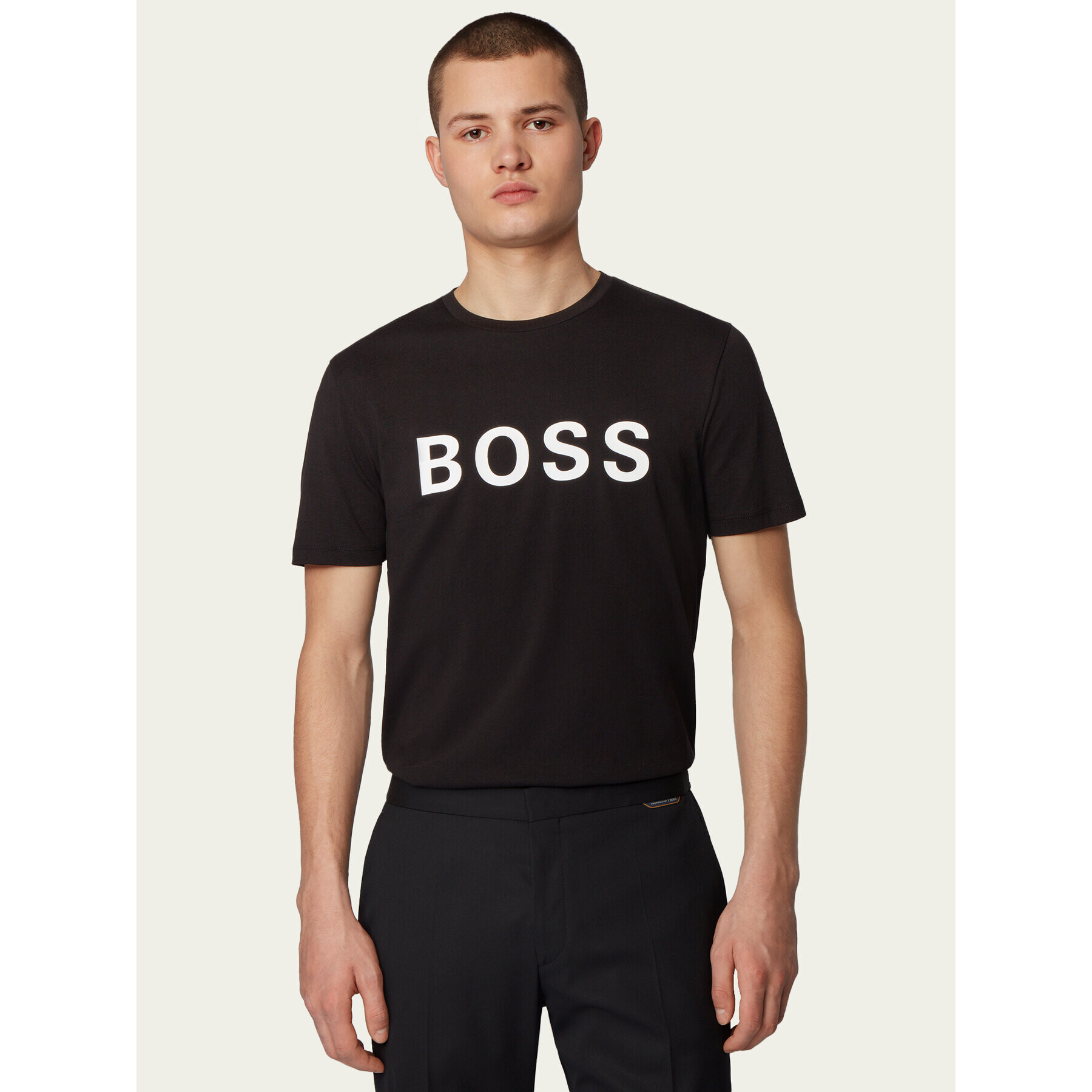 Boss Тишърт Tiburt 171 Bb 50430889 Черен Regular Fit - Pepit.bg