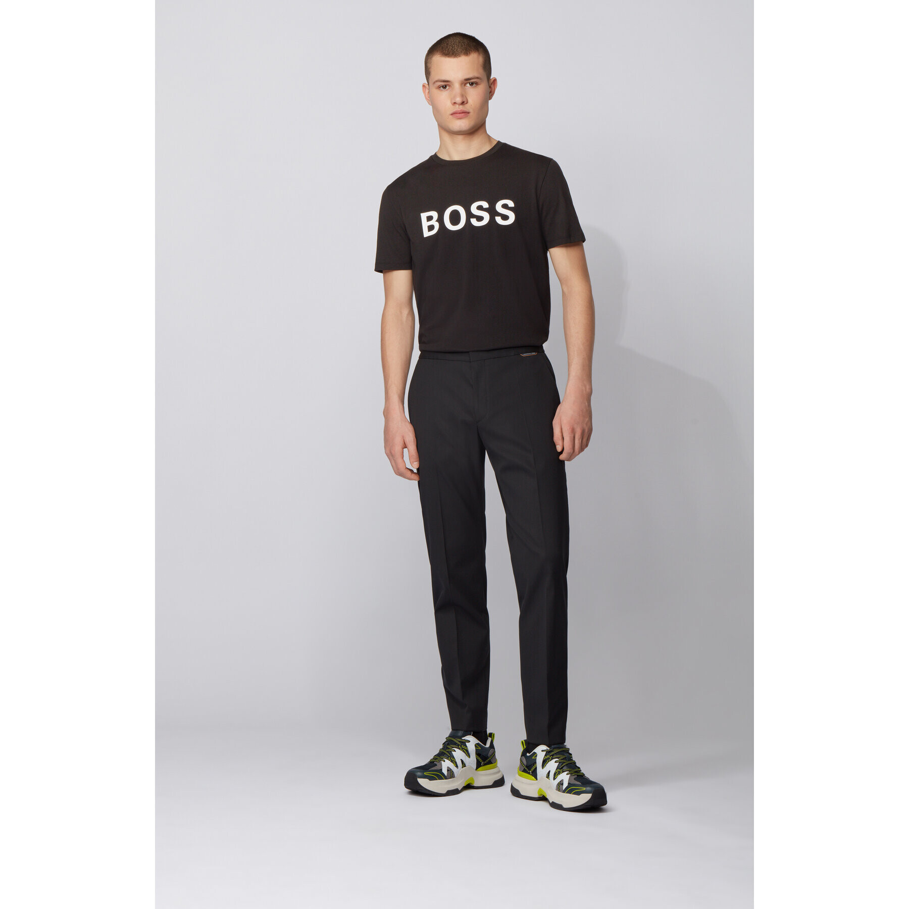 Boss Тишърт Tiburt 171 Bb 50430889 Черен Regular Fit - Pepit.bg