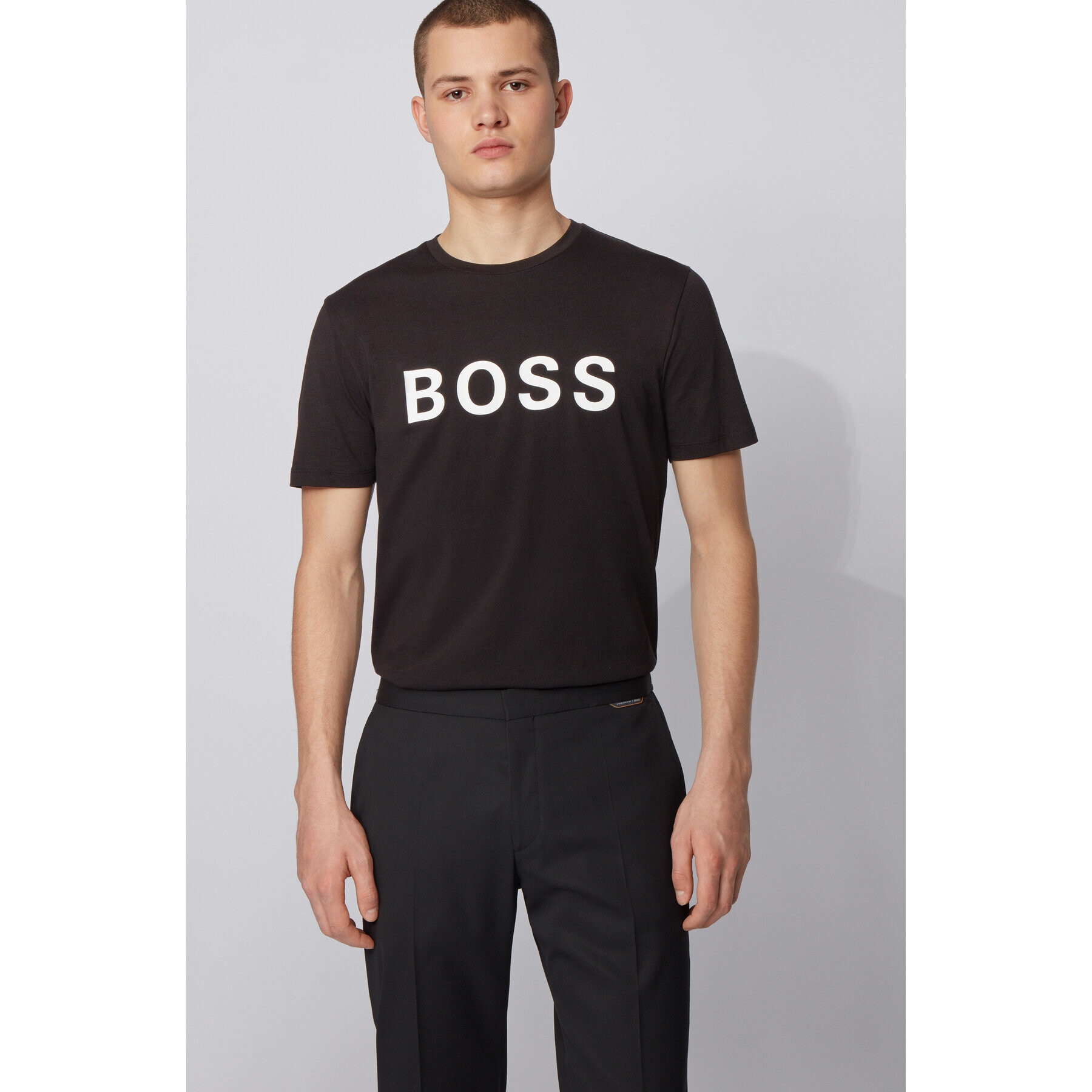 Boss Тишърт Tiburt 171 Bb 50430889 Черен Regular Fit - Pepit.bg