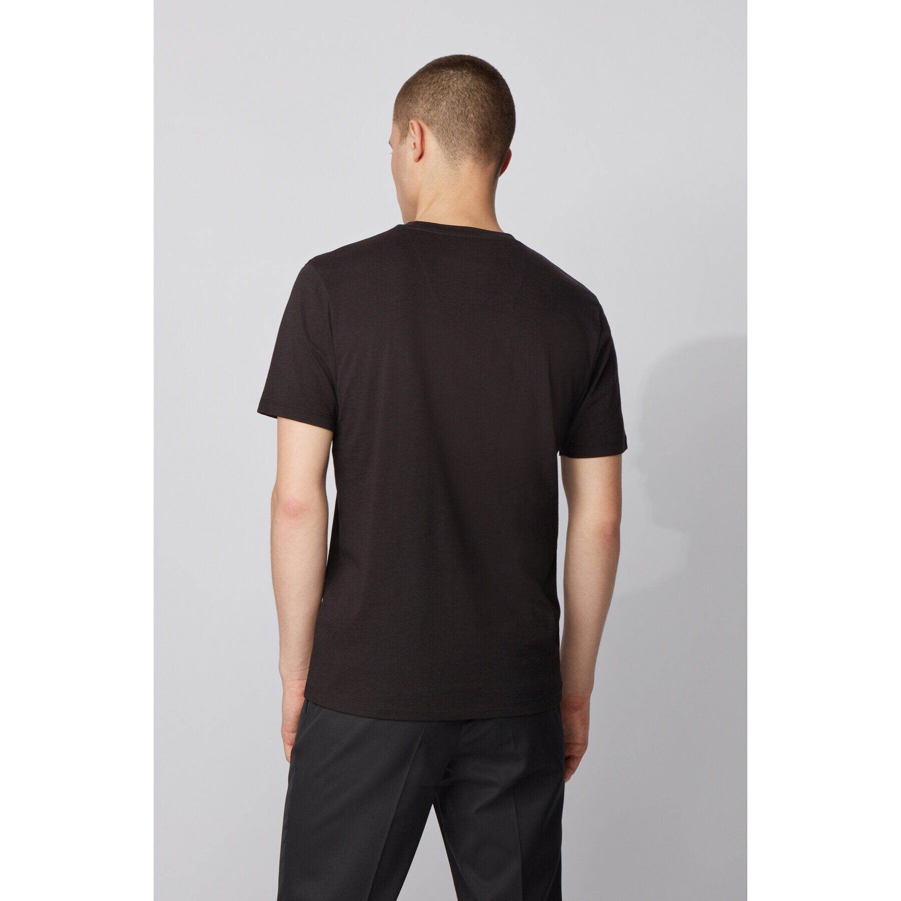Boss Тишърт Tiburt 171 Bb 50430889 Черен Regular Fit - Pepit.bg