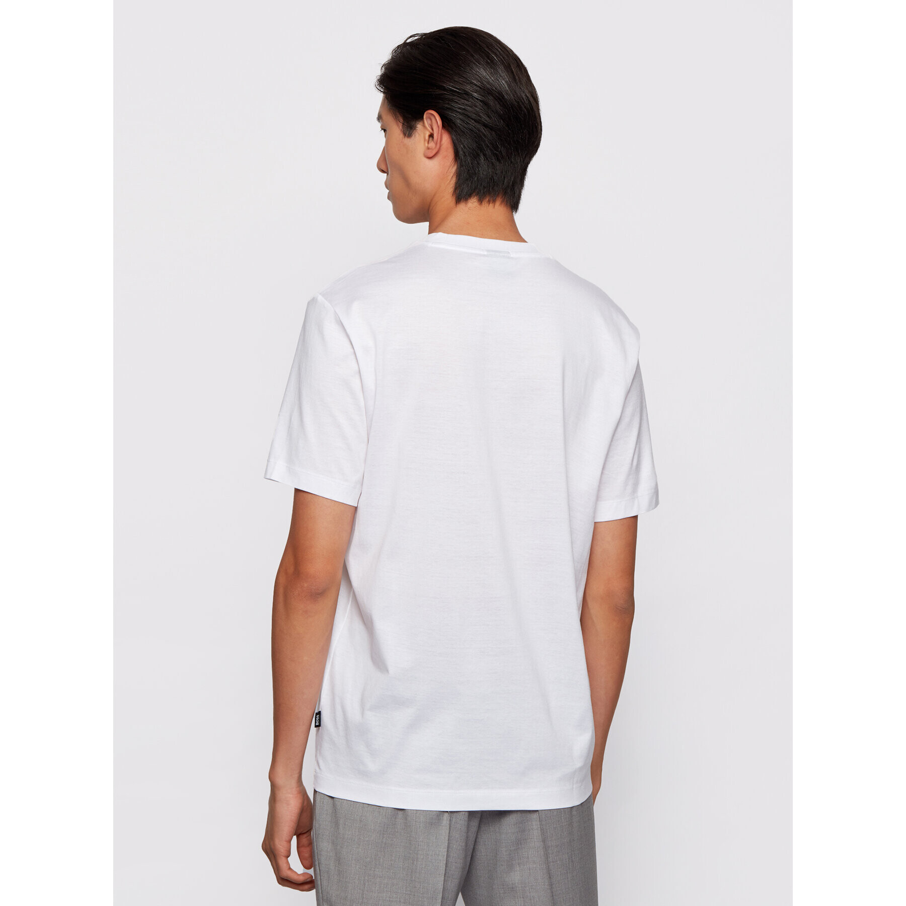 Boss Тишърт Tiburt 204 50442115 Бял Regular Fit - Pepit.bg