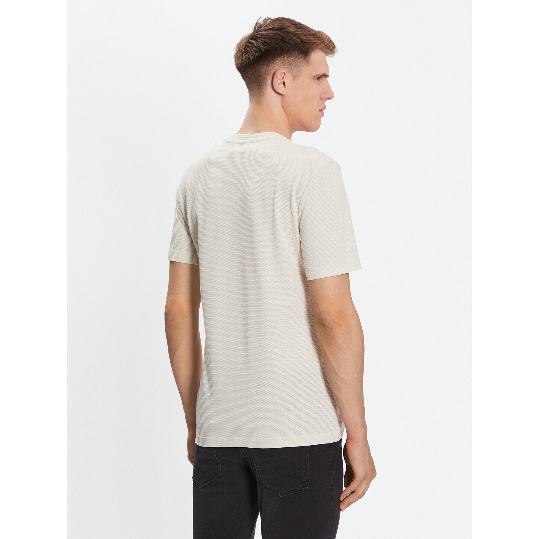 Boss Тишърт Tiburt 240 50452680 Бял Regular Fit - Pepit.bg