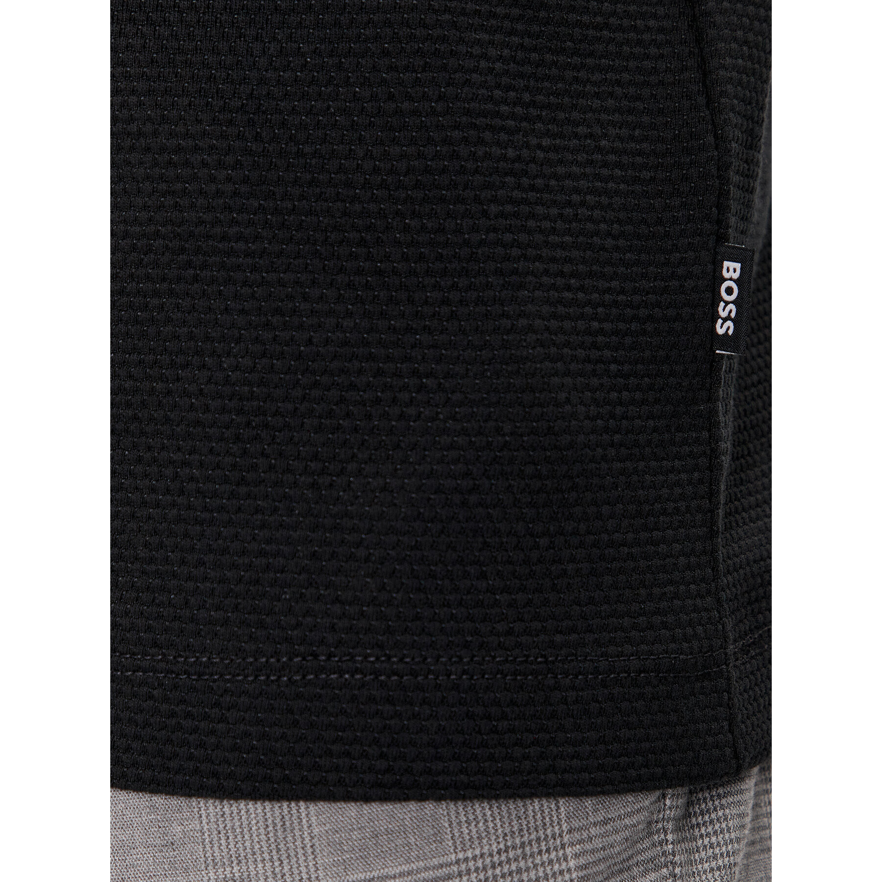 Boss Тишърт Tiburt 240 50452680 Черен Regular Fit - Pepit.bg