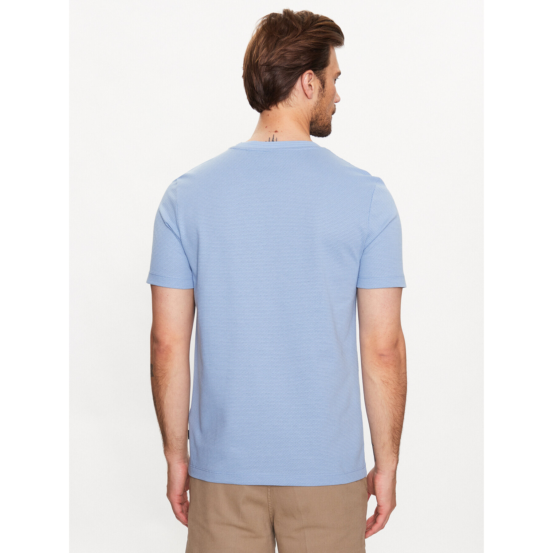 Boss Тишърт Tiburt 240 50452680 Син Regular Fit - Pepit.bg