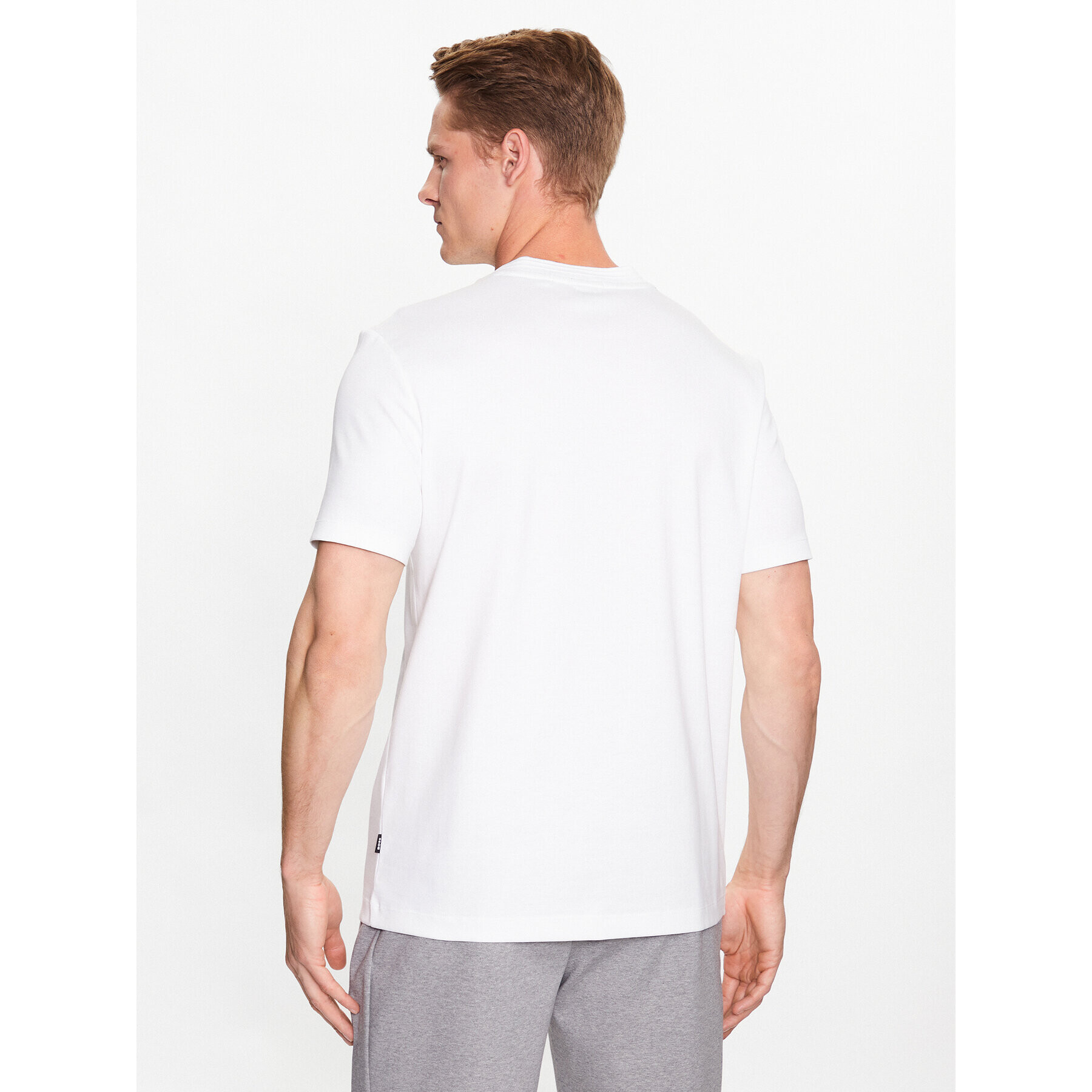 Boss Тишърт Tiburt 278 50485158 Бял Regular Fit - Pepit.bg