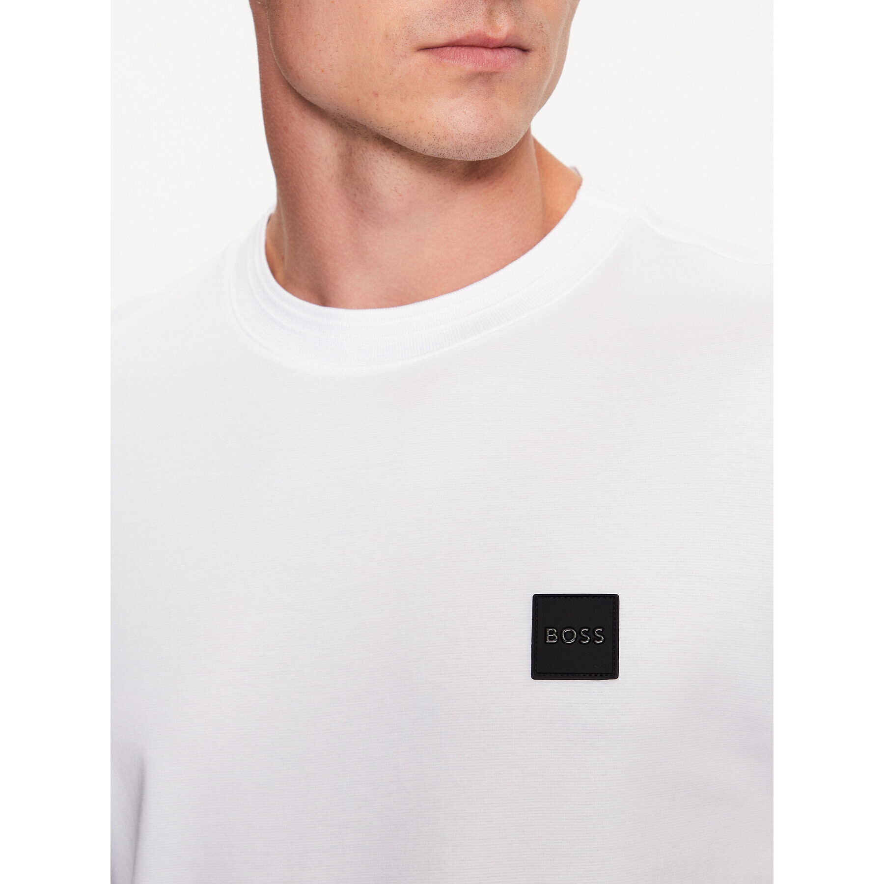 Boss Тишърт Tiburt 278 50485158 Бял Regular Fit - Pepit.bg