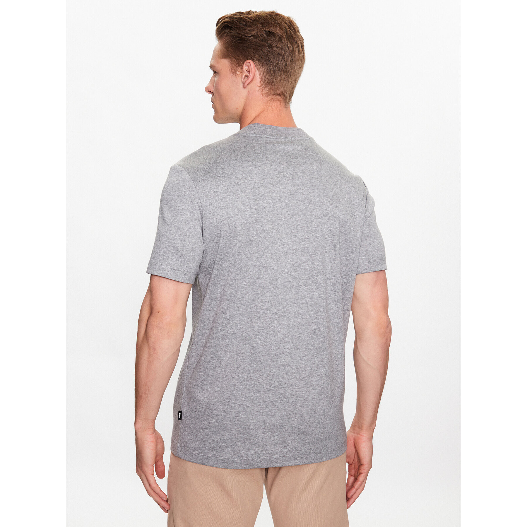 Boss Тишърт Tiburt 278 50485158 Сив Regular Fit - Pepit.bg