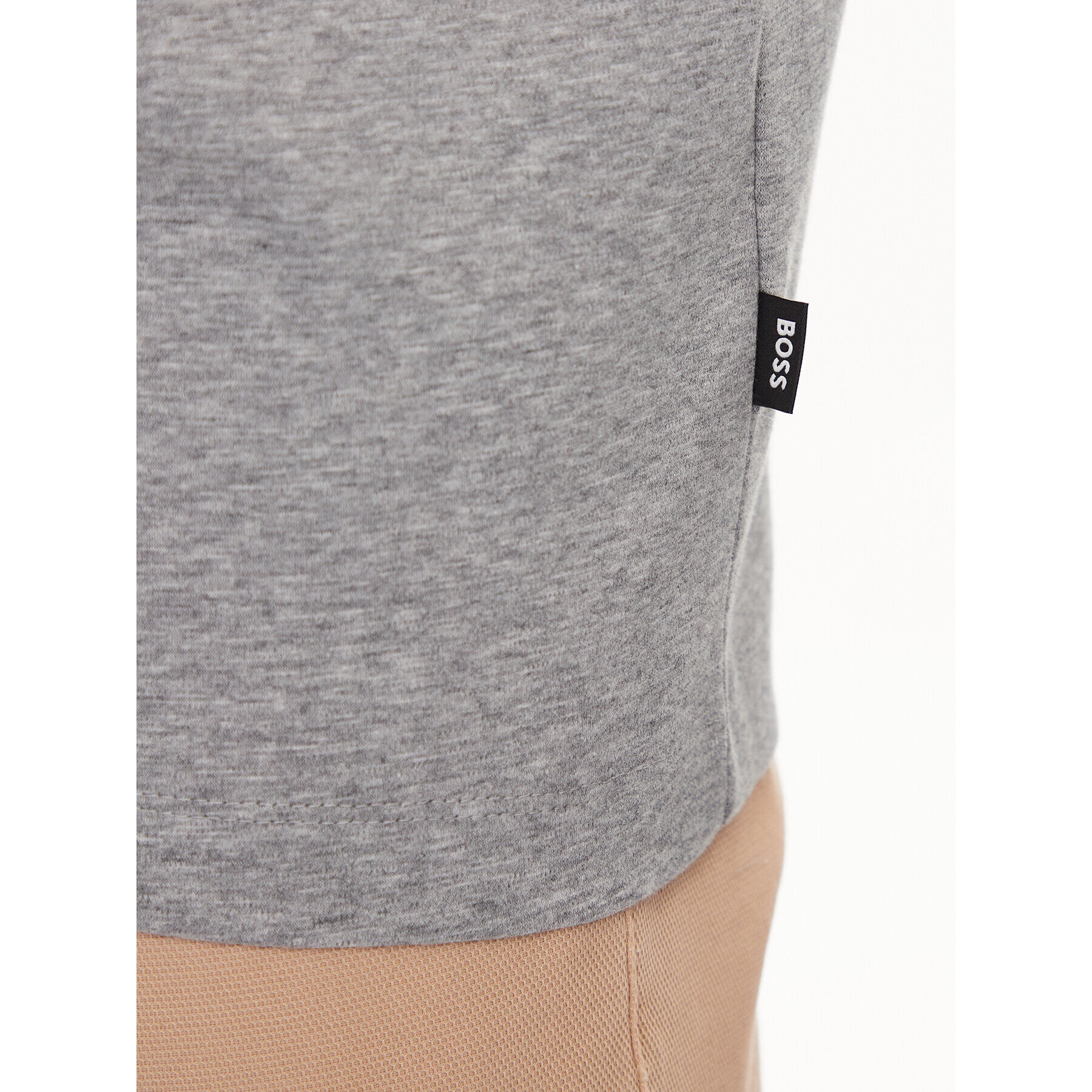Boss Тишърт Tiburt 278 50485158 Сив Regular Fit - Pepit.bg
