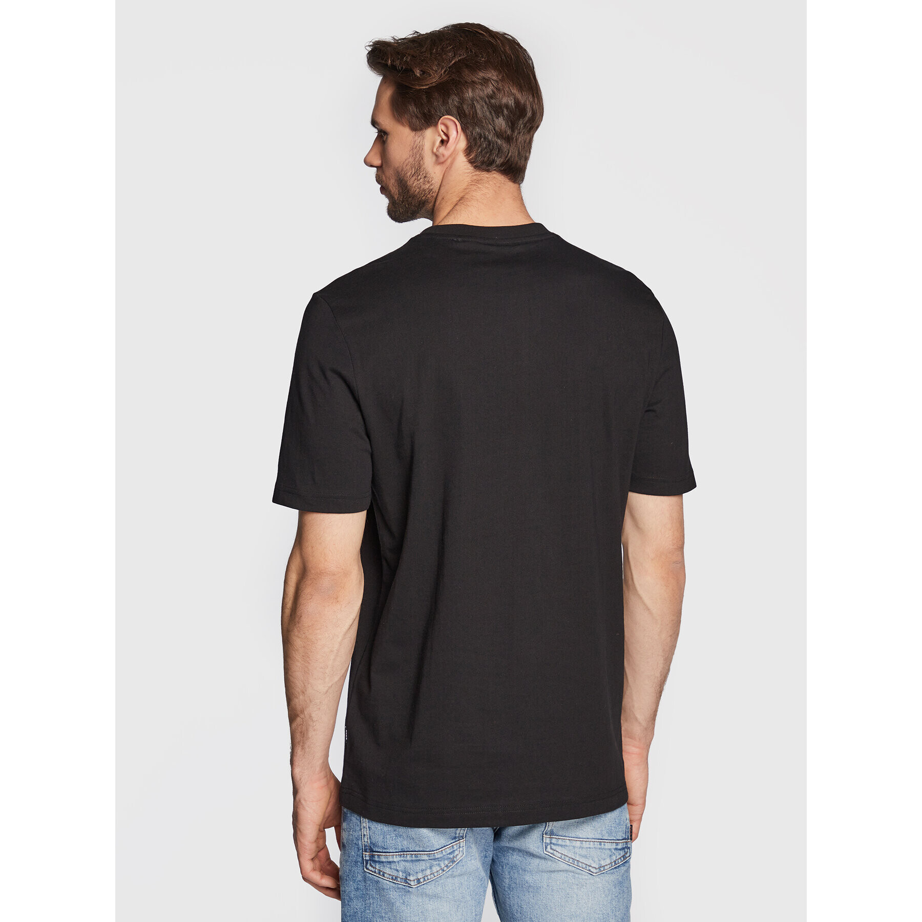Boss Тишърт Tiburt 318 50477303 Черен Regular Fit - Pepit.bg