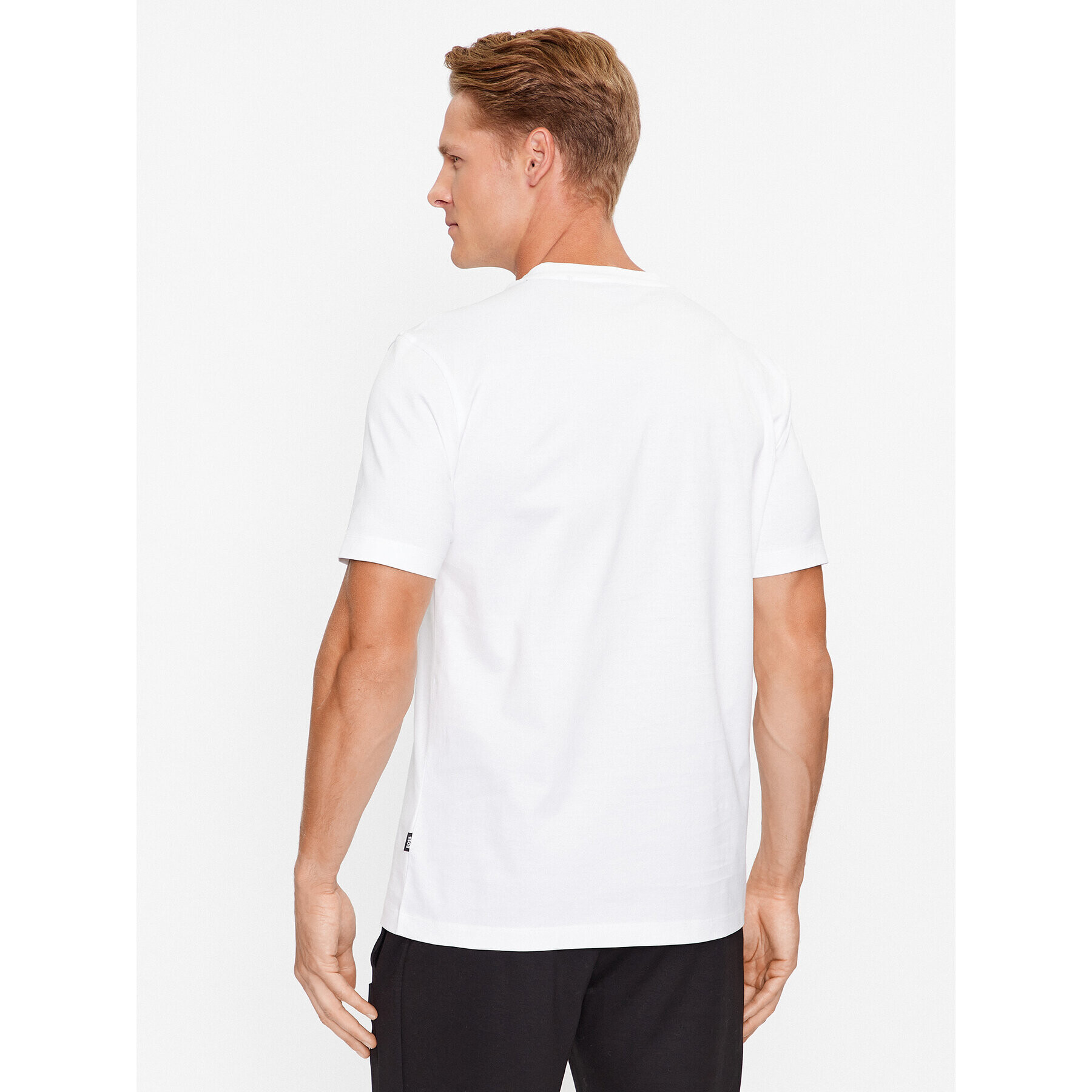 Boss Тишърт Tiburt 410 50495696 Бял Regular Fit - Pepit.bg