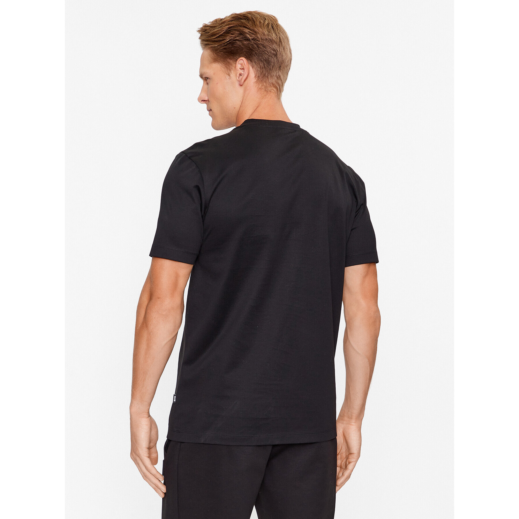 Boss Тишърт Tiburt 50495696 Черен Regular Fit - Pepit.bg