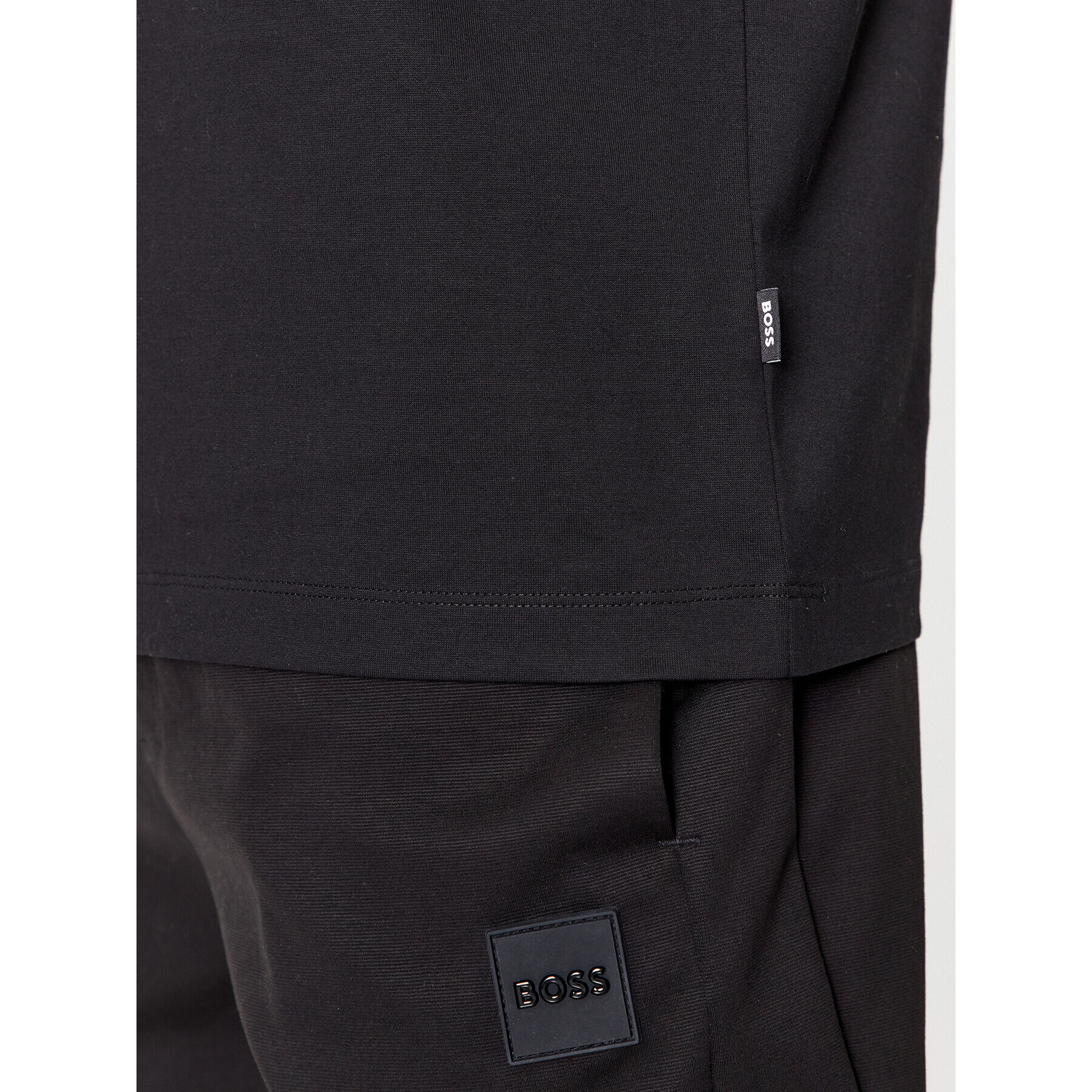 Boss Тишърт Tiburt 50495696 Черен Regular Fit - Pepit.bg