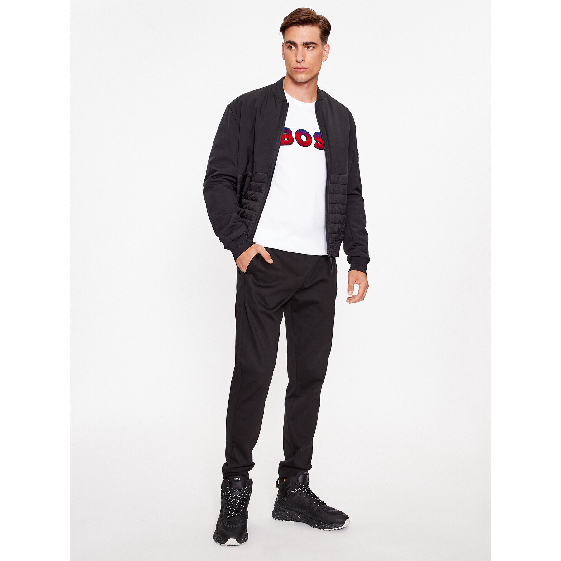Boss Тишърт Tiburt 420 50500760 Бял Regular Fit - Pepit.bg