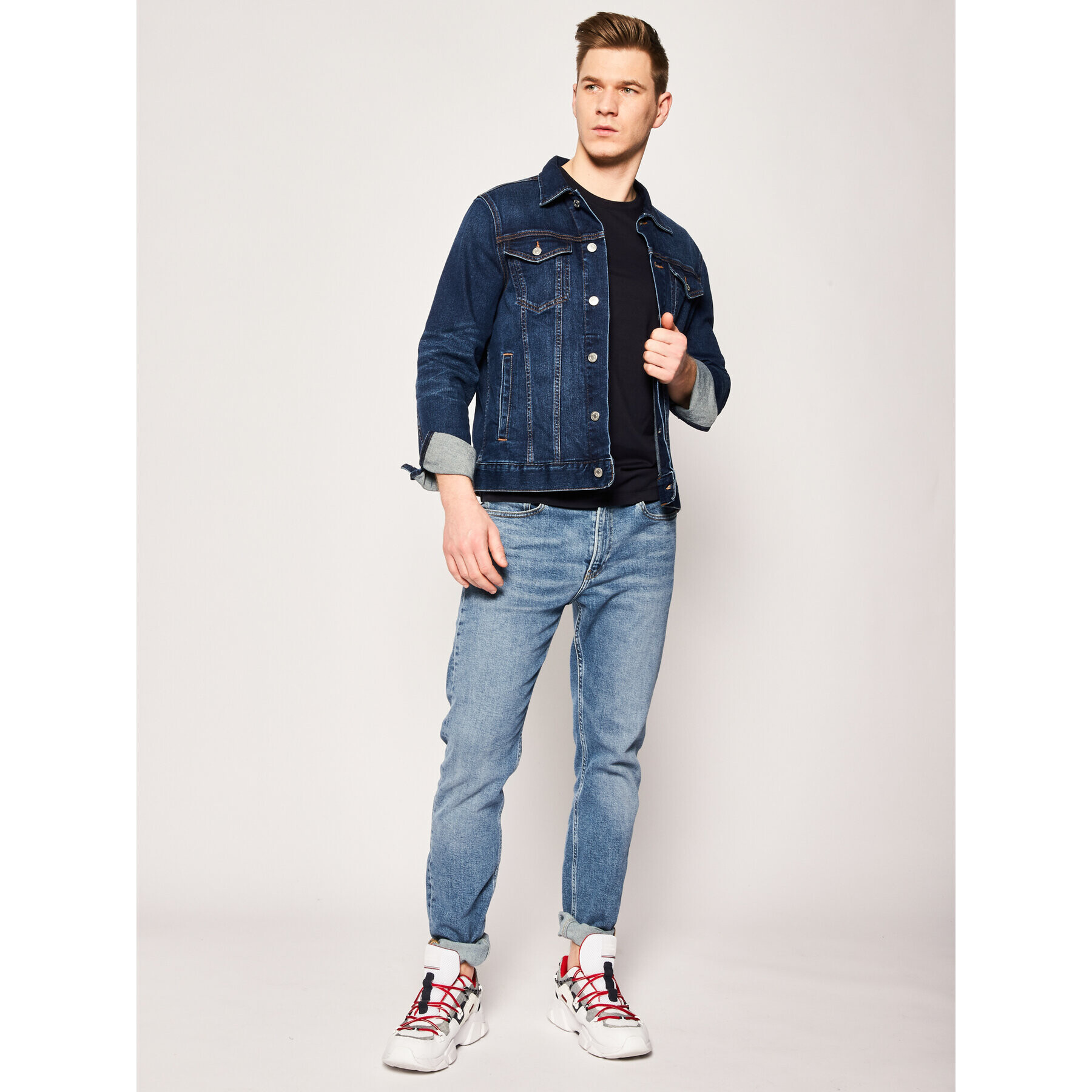 Boss Тишърт Tiburt 55 50379310 Тъмносин Regular Fit - Pepit.bg
