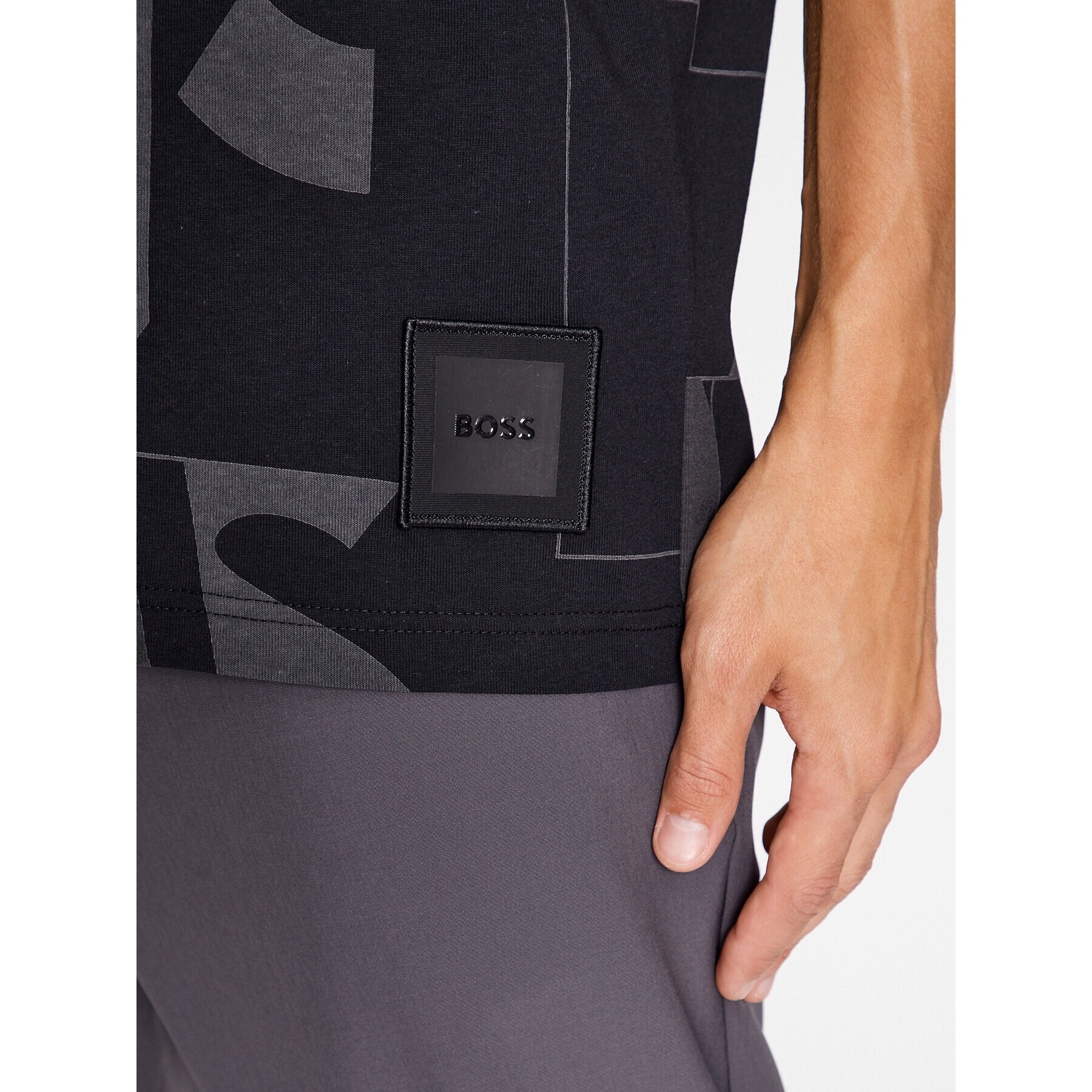 Boss Тишърт Timono Lotus 50501200 Черен Regular Fit - Pepit.bg