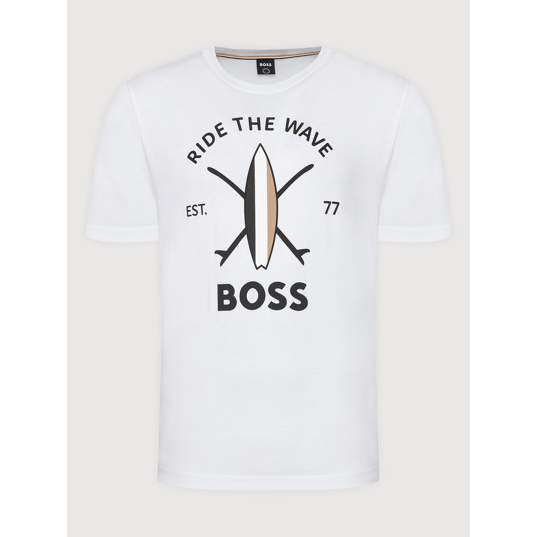 Boss Тишърт Tylan Ch 50469218 Бял Regular Fit - Pepit.bg