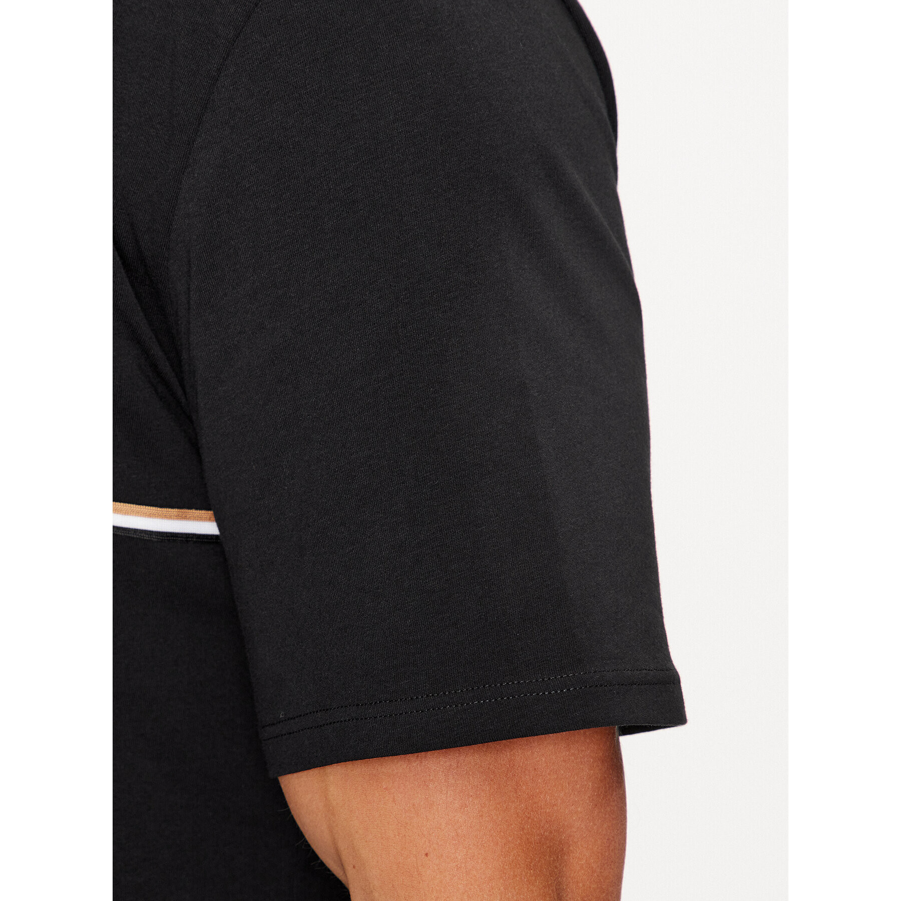 Boss Тишърт Unique 50502864 Черен Regular Fit - Pepit.bg