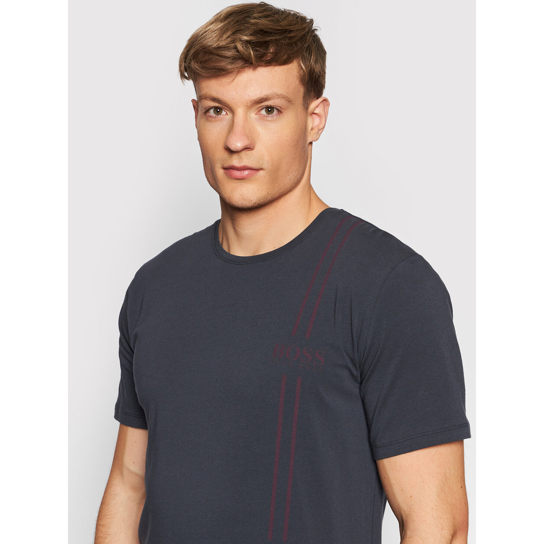 Boss Тишърт Urban 50460239 Тъмносин Regular Fit - Pepit.bg