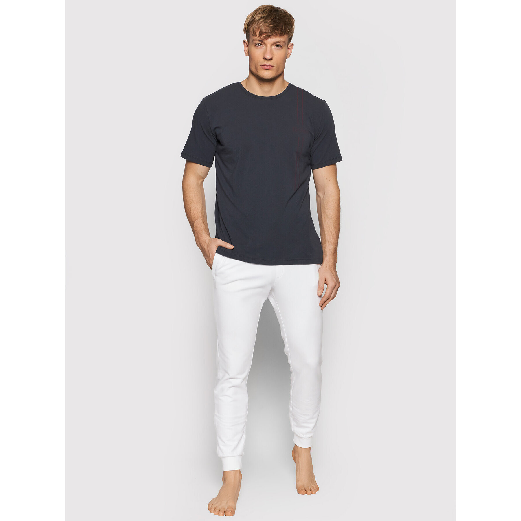Boss Тишърт Urban 50460239 Тъмносин Regular Fit - Pepit.bg