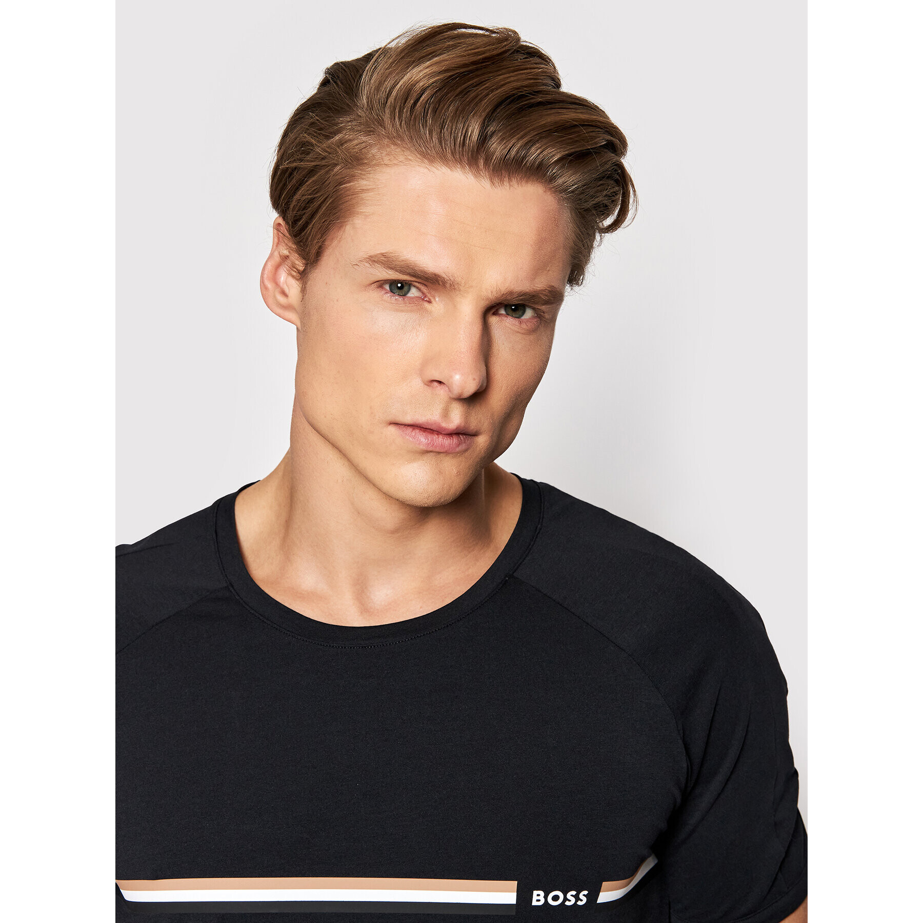 Boss Тишърт Vitality 50469597 Черен Regular Fit - Pepit.bg