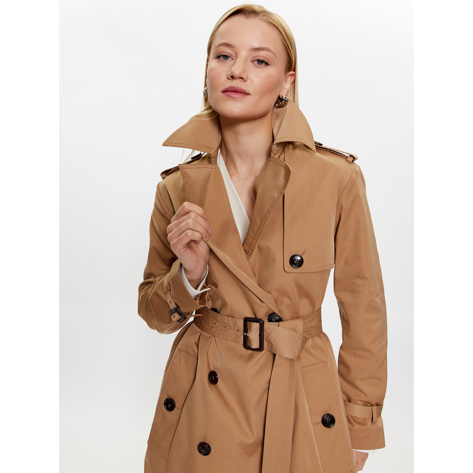 Boss Тренч 50489153 Бежов Regular Fit - Pepit.bg