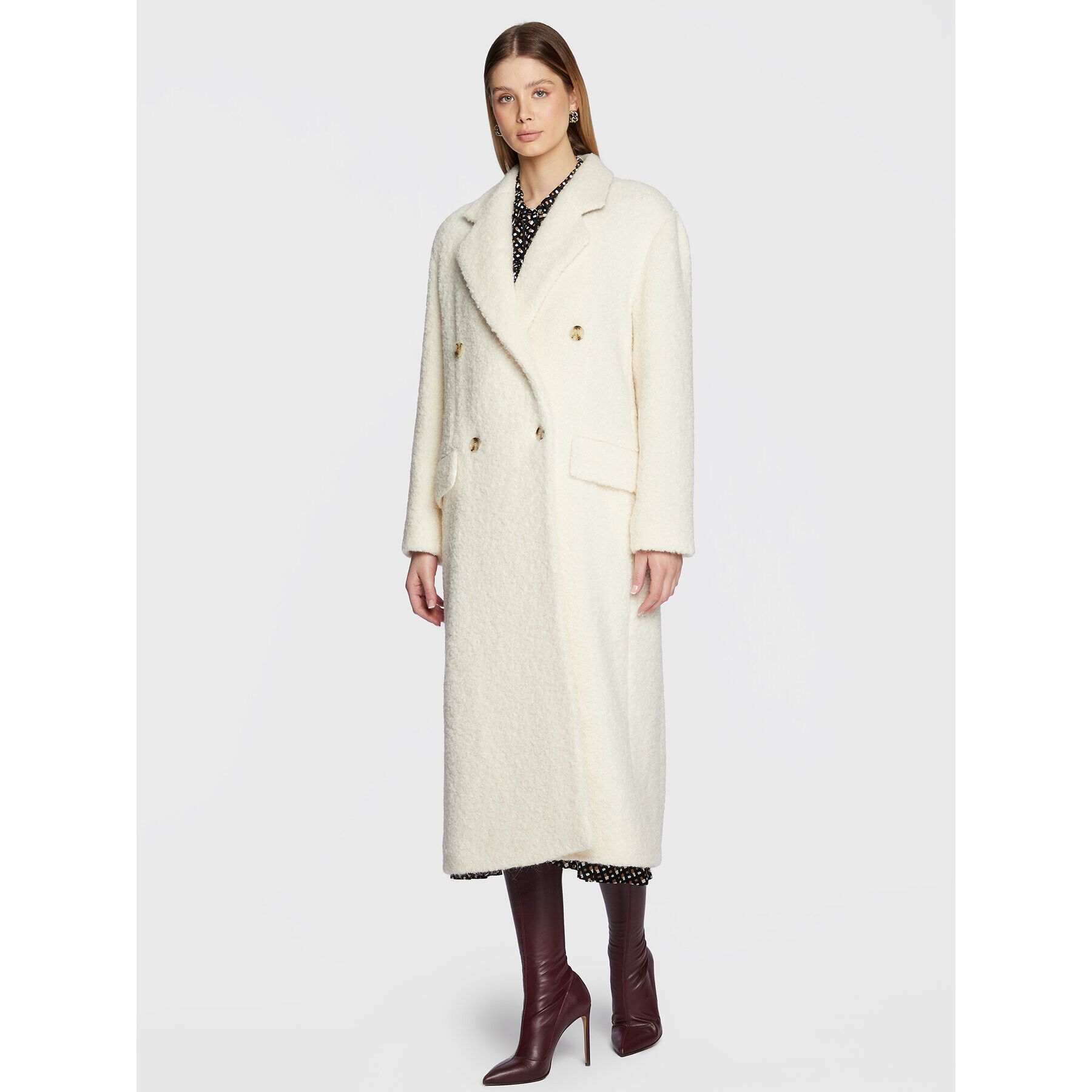Boss Вълнено палто Capala 50479541 Бежов Regular Fit - Pepit.bg