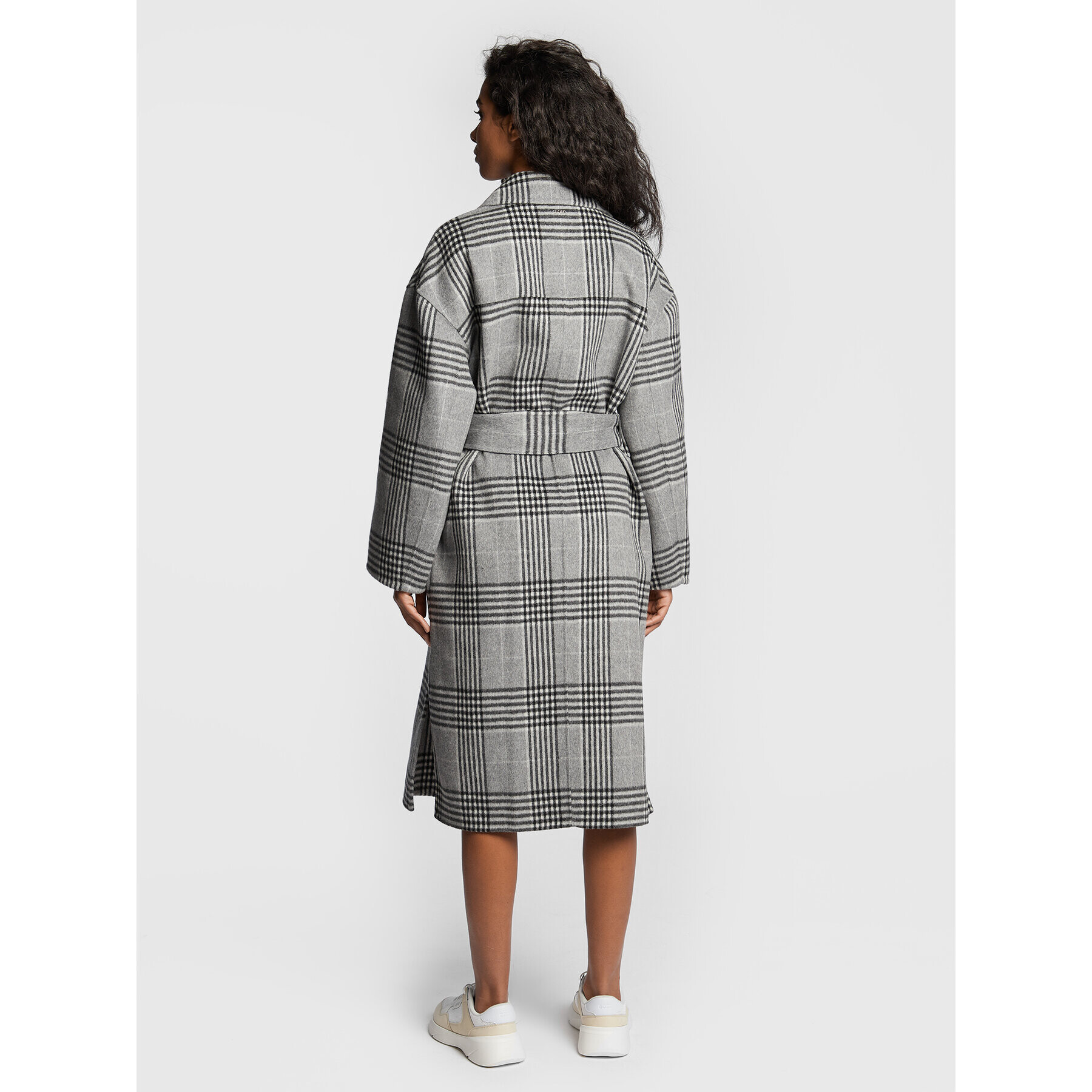Boss Вълнено палто Coletti 50477340 Сив Regular Fit - Pepit.bg