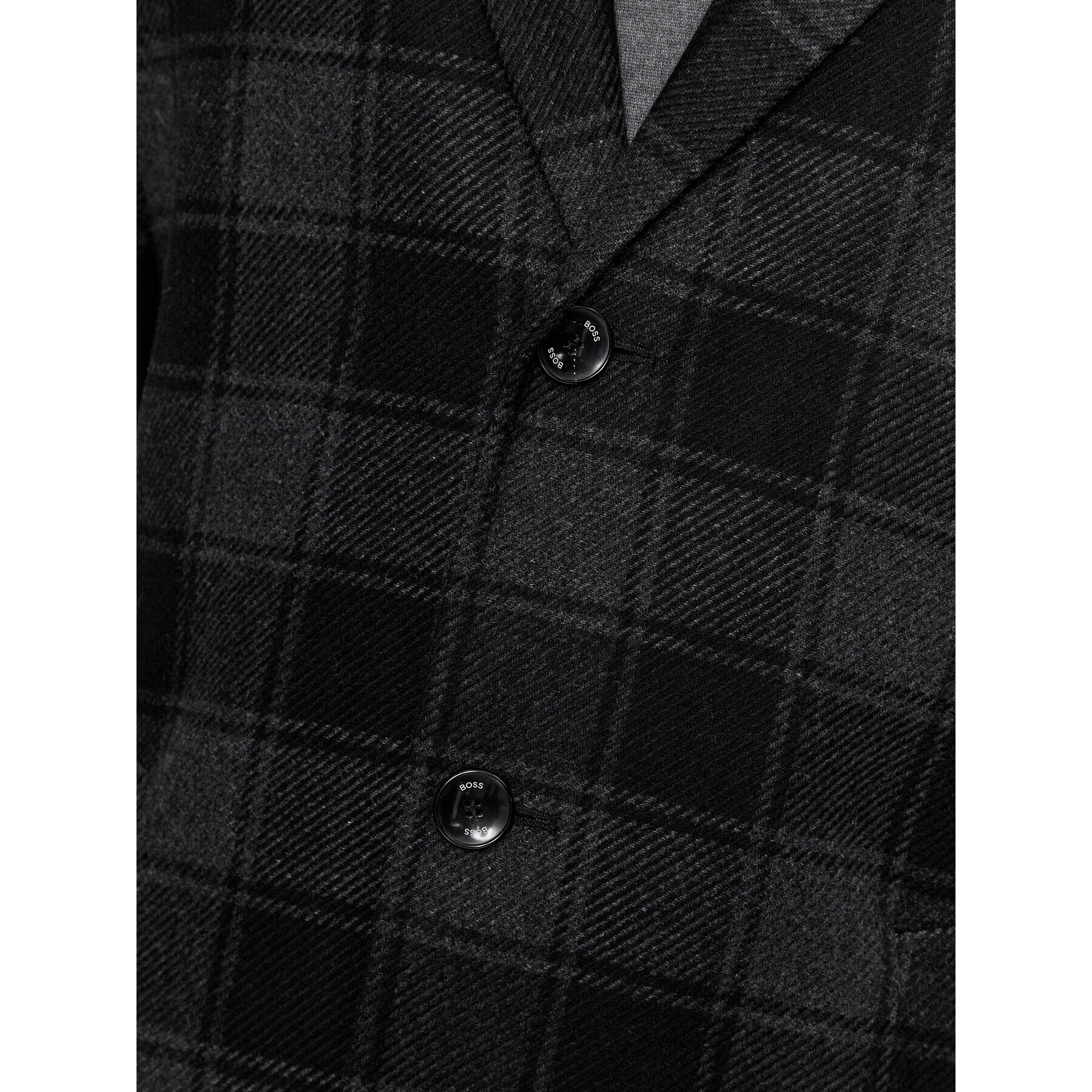 Boss Вълнено палто H-Hyde-C-224 50502270 Черен Regular Fit - Pepit.bg